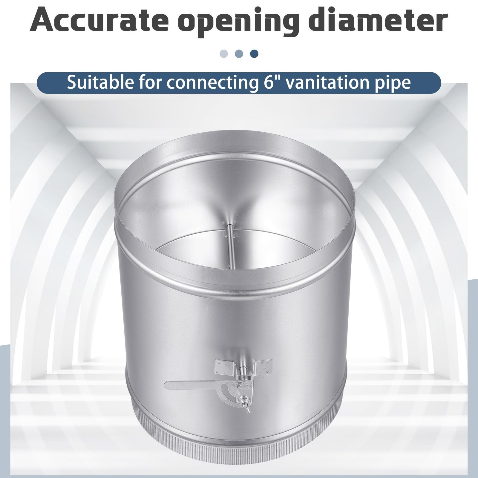 Therwen Backdraft Damper Duct Manual Volume Damper Sleeve Galvanized Sheet
