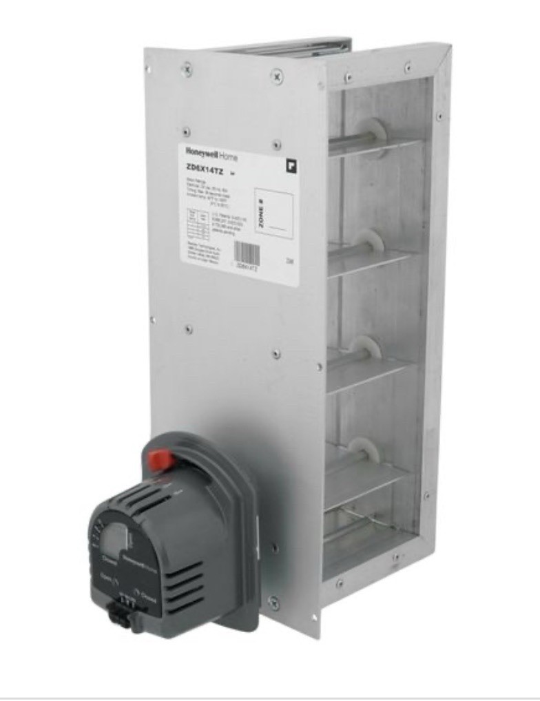 Honeywell Home Zd6x14tz Parallel Blade Zone Damper, 6X14, Truezone