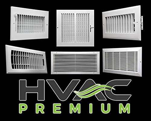 12″x6″ Adjustable Black HVAC Air Diffuser Vent Cover – Ceiling/Wall Grille
