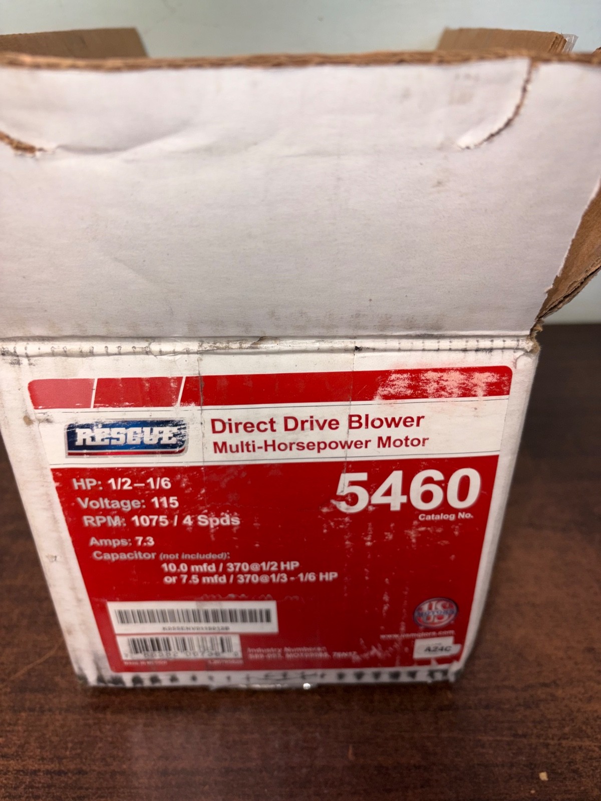 NEW RESCUE 5460 MULTI-HORSEPOWER DIRECT DRIVE BLOWER MOTOR. S4