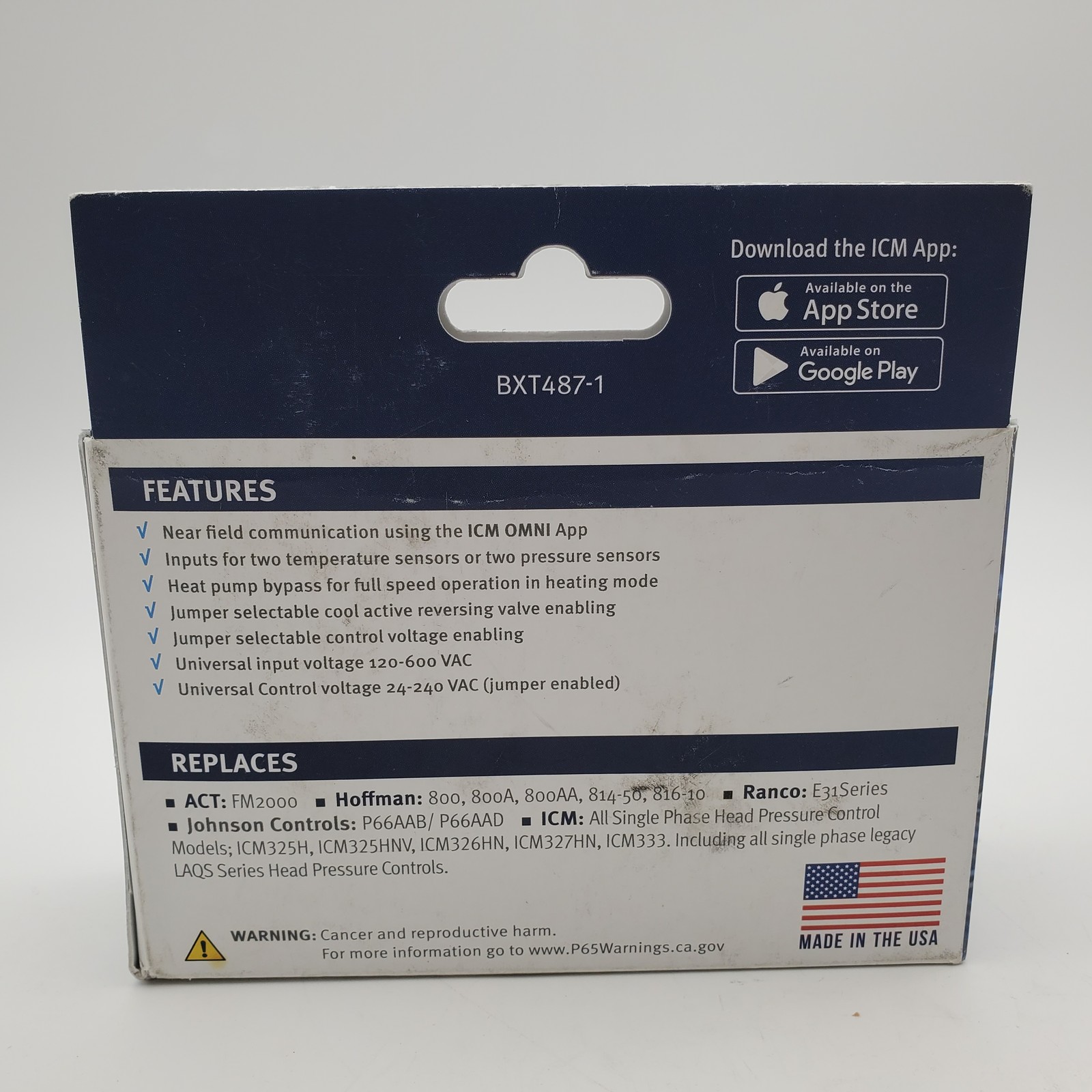 ICM ICM325A Universal Head Pressure Control – Worn Box