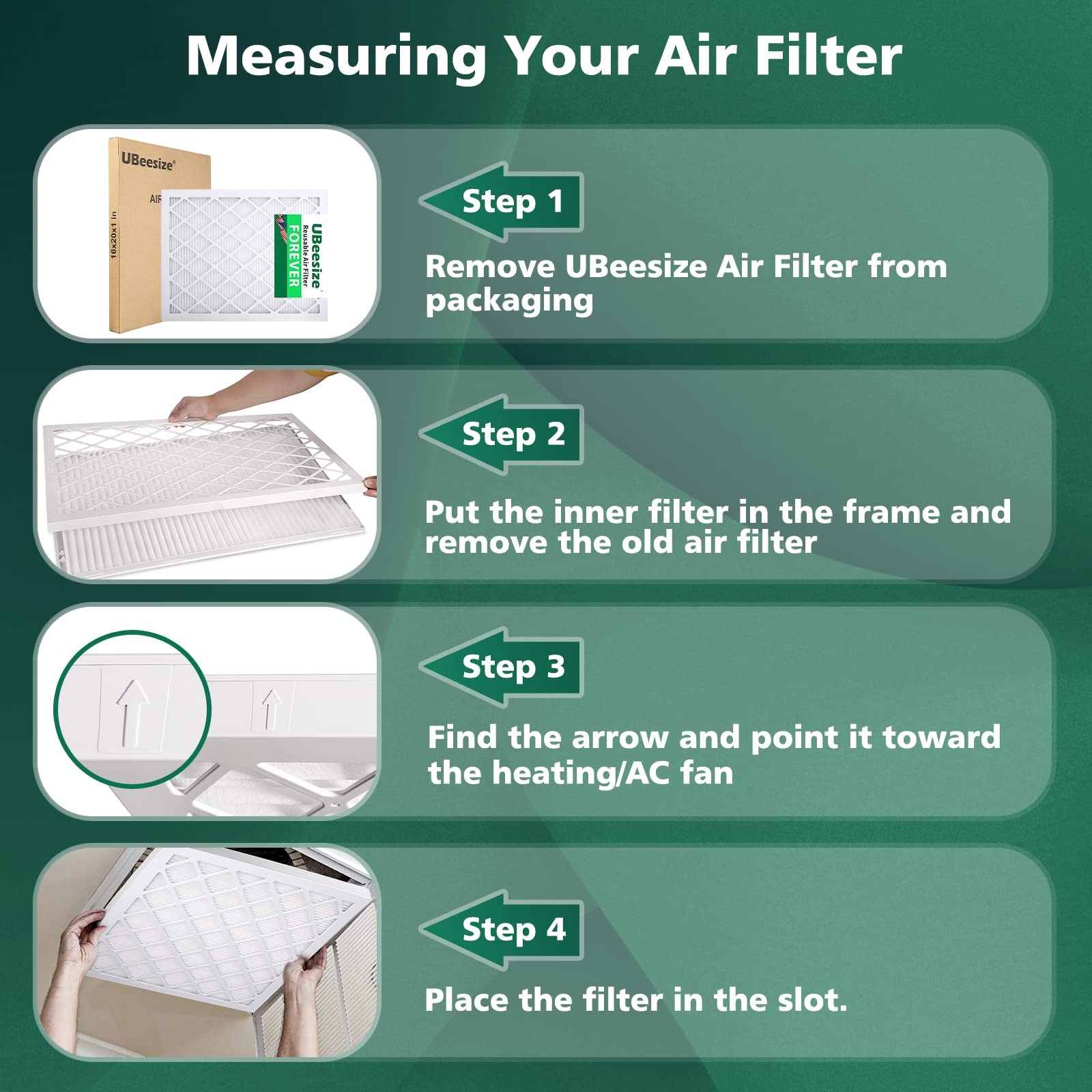Ubeesize Air Filter 14X20X1 9-Pack Merv 11 Mpr 1200 Ac/Hvac Furnace Filtersdeep