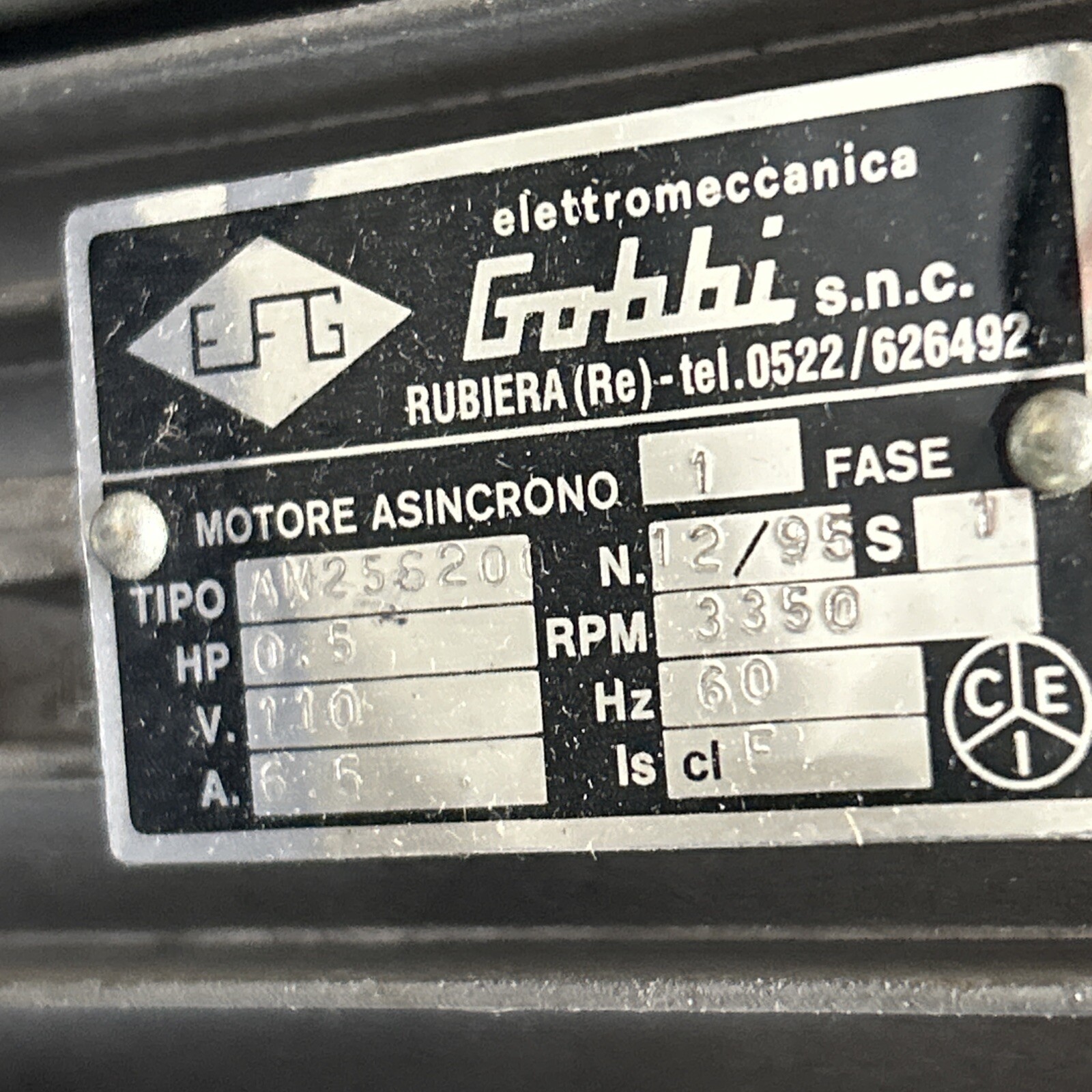 EFG Gobbi AM256200 Blower Motor See Pics 30 Days Warranty