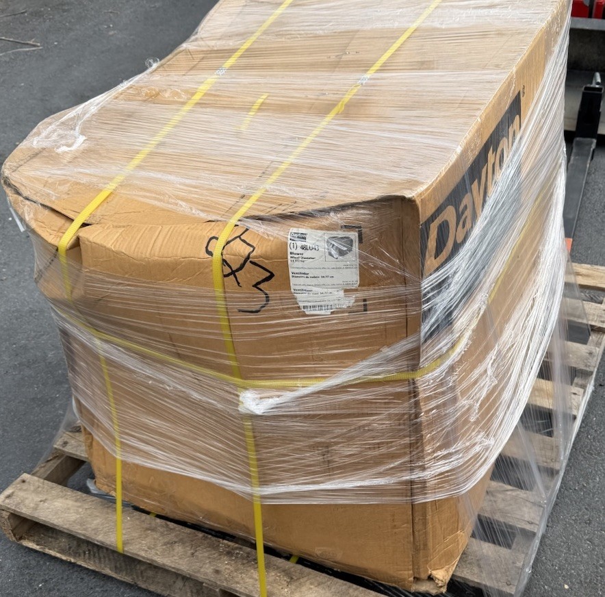 New In Box DAYTON 48LU43 Blower, 13 1/2 Inch Wheel Dia, Belt Drive