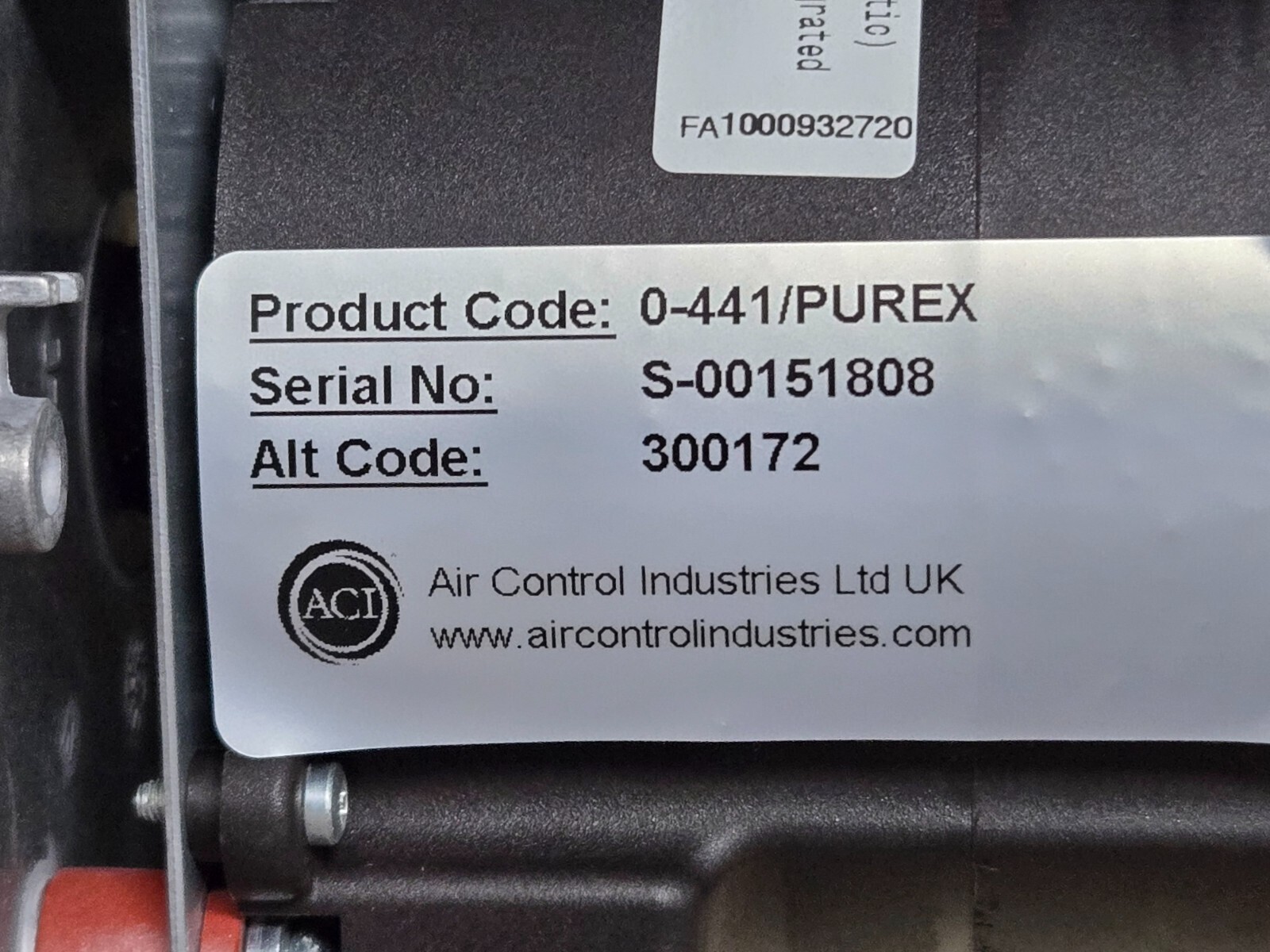 PUREX (Ebmpapst) 300172, 230V Blower Motor (Fume Extractor Xbase 400 & Alpha 400