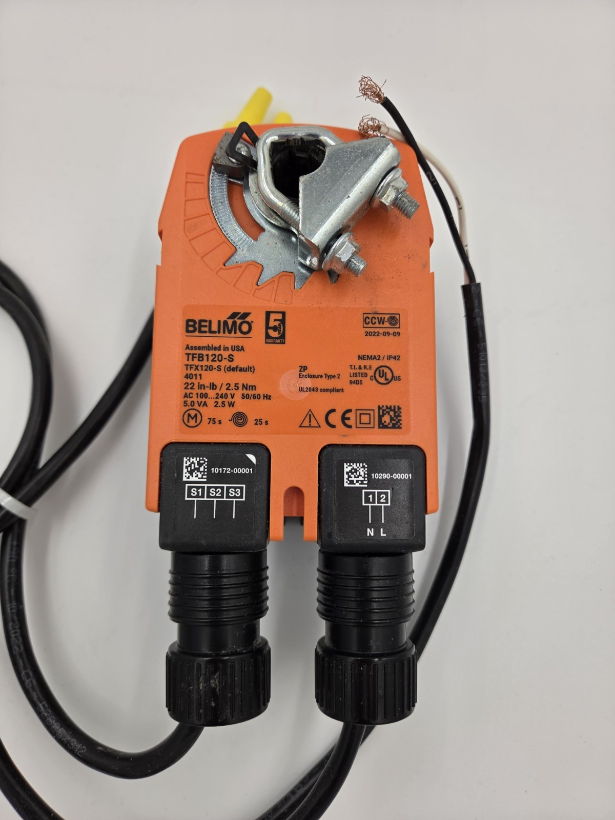Belimo TFB120-S Damper Actuator 120/240V 50/60Hz