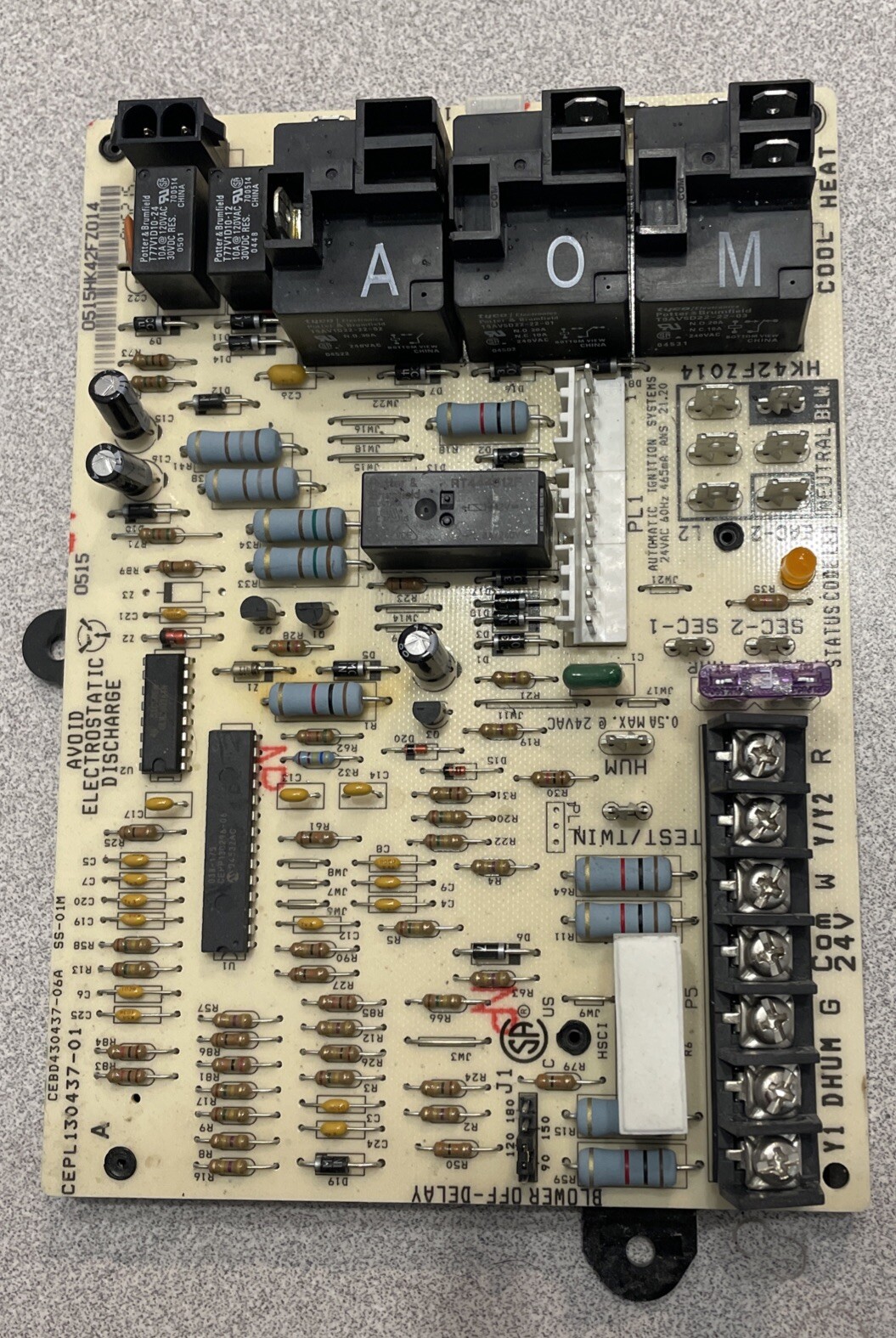 Carrier Bryant Payne HK42FZ014 CEPL130437-01 Furnace Control Board TESTED