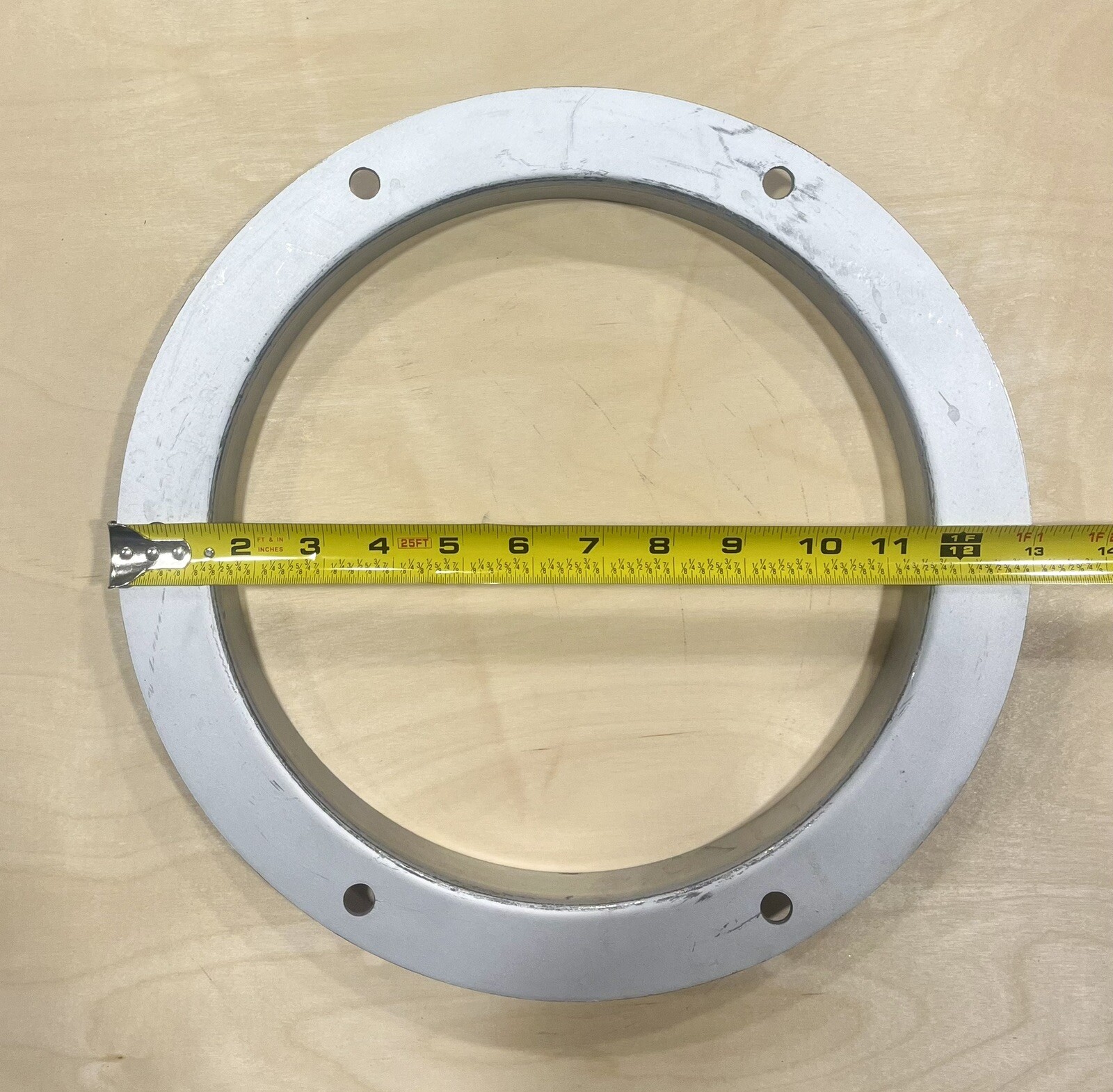 10” Diameter Angle Iron Duct Mounting Flange – 10 in. – Galvanized Steel – Round