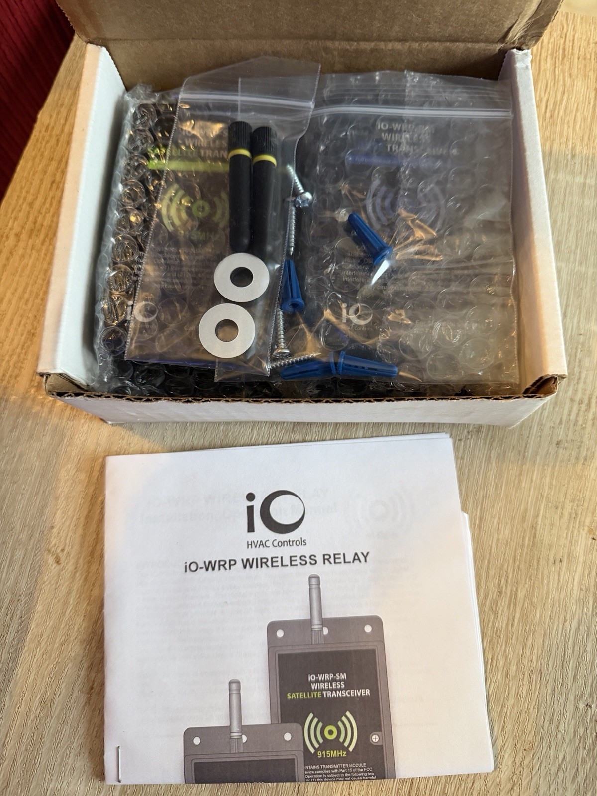 iO-WRP Wireless Relay Plus HVAC Control Kit – 4-Channel – 1/4 Mile Range – NEW