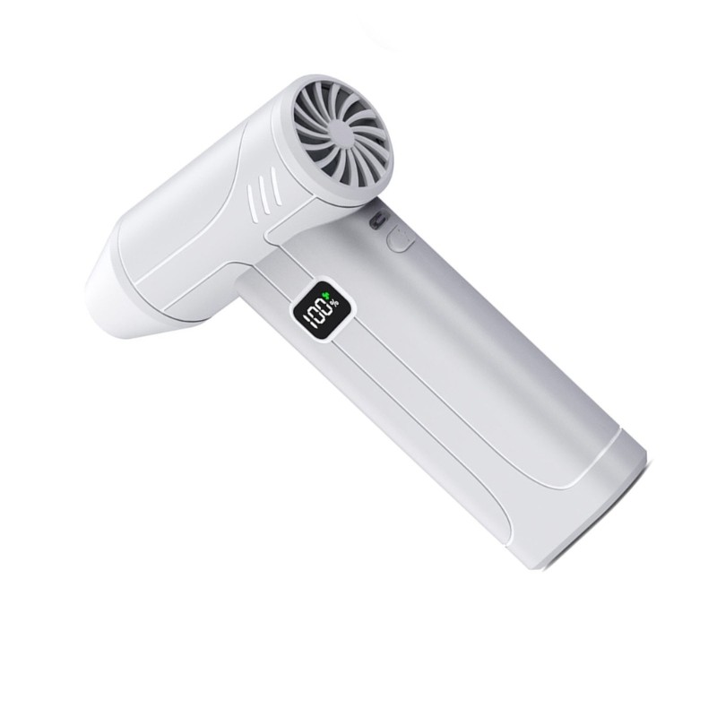 5000mAh Rechargeable Battery Handheld Fan High Speed 100000 RPM LED Included