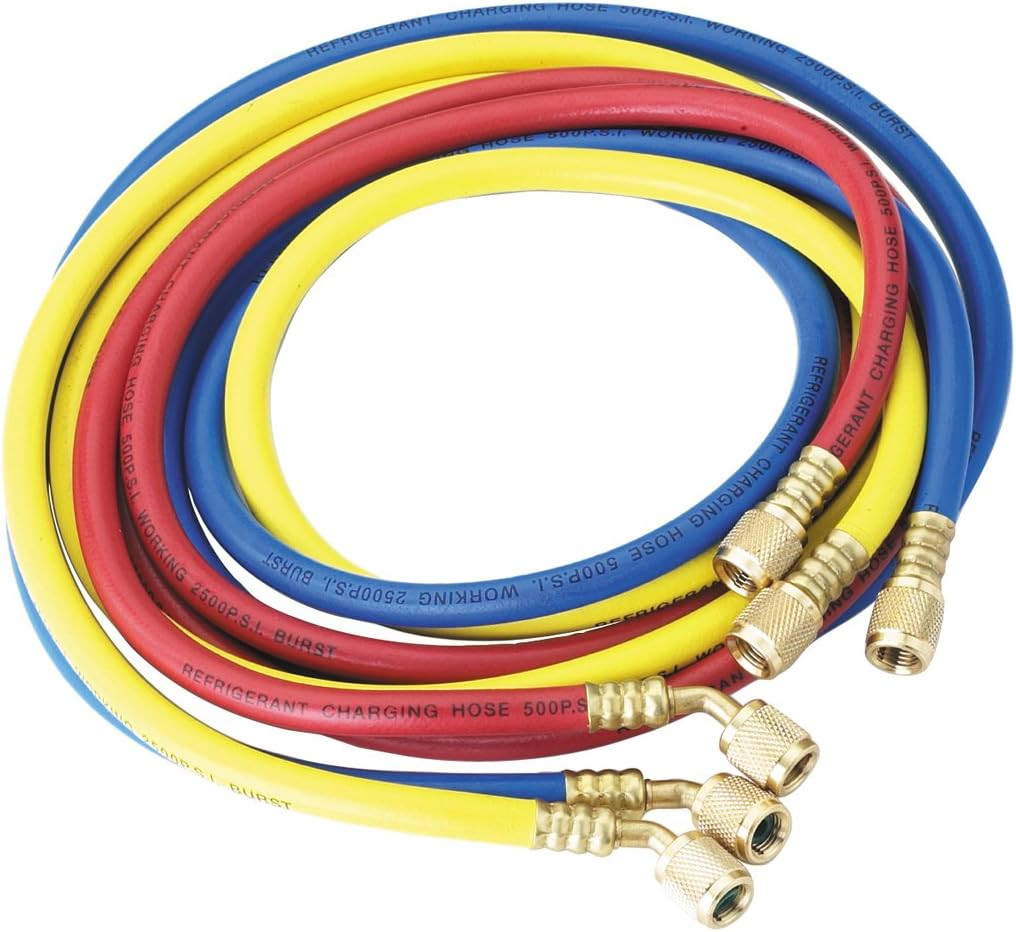 (30072) 1/4″ Standard Hoses with Standard Fittings Set – 72″, Set of 3,Multicolo