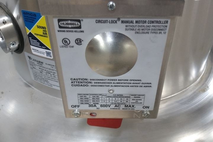 Canarm ALX135DBT10033 13-1/2 In Wheel Diameter 115/230VAC Downblast Exhauster
