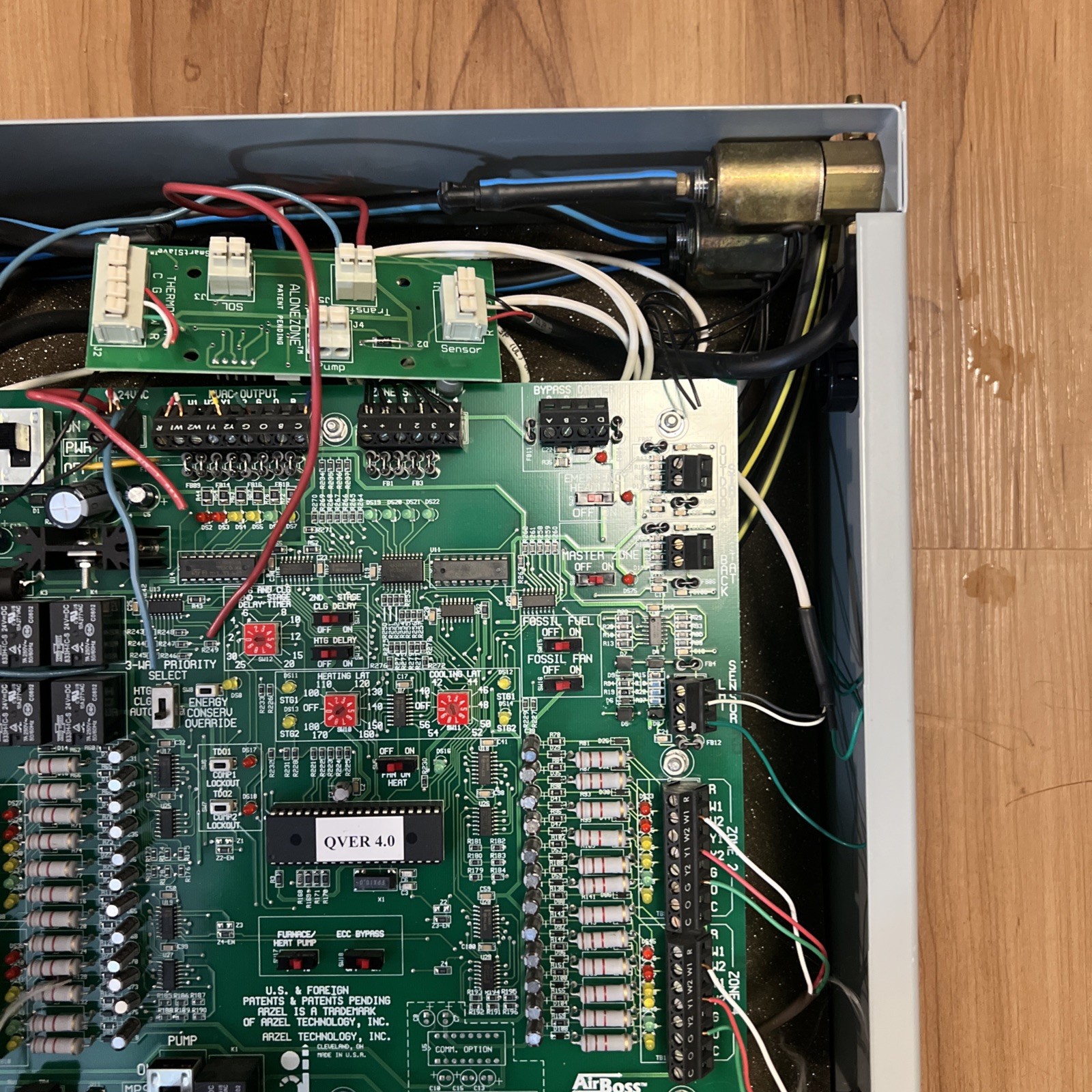 Arzel Zoning Technology Air Boss 4 Zone Furnace Damper Control Board Panel HVAC
