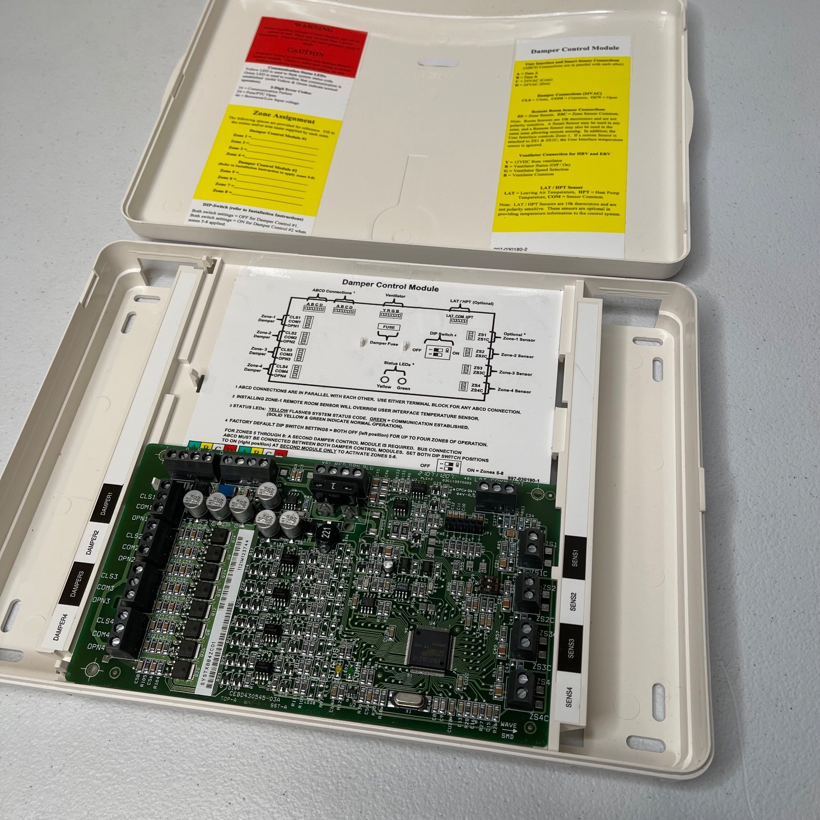 Carrier Bryant Evolution SYSTXBB4ZC01 4/8 Zone Damper Control Board Module
