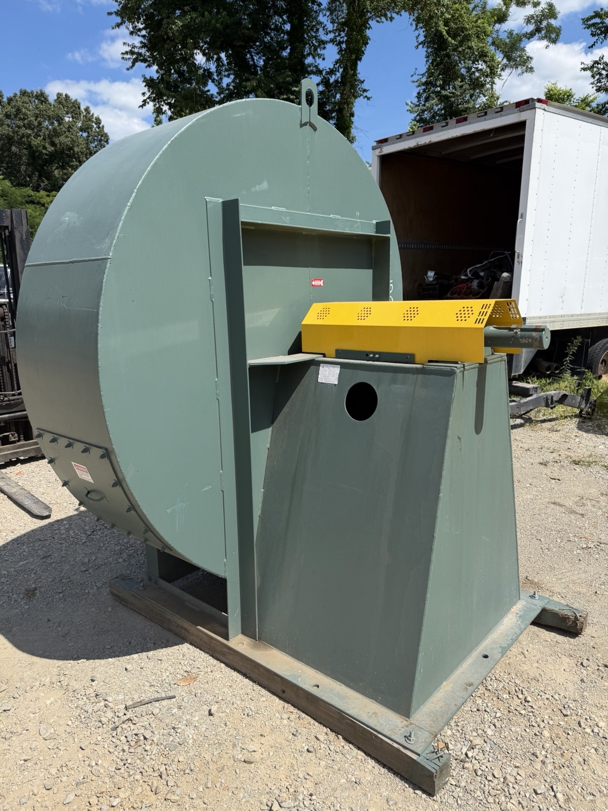 New York Blower M-1201-A Centrifugal Blower Fan, 3 Phase, Green Housing