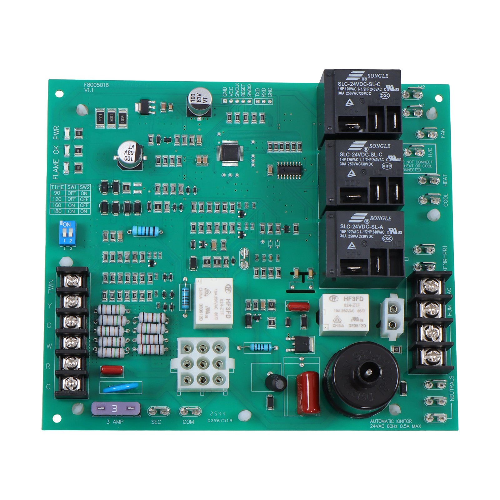 ICM292 Furnace Control Board 62-24140-02 62-24140 Ignition Control Circuit Board