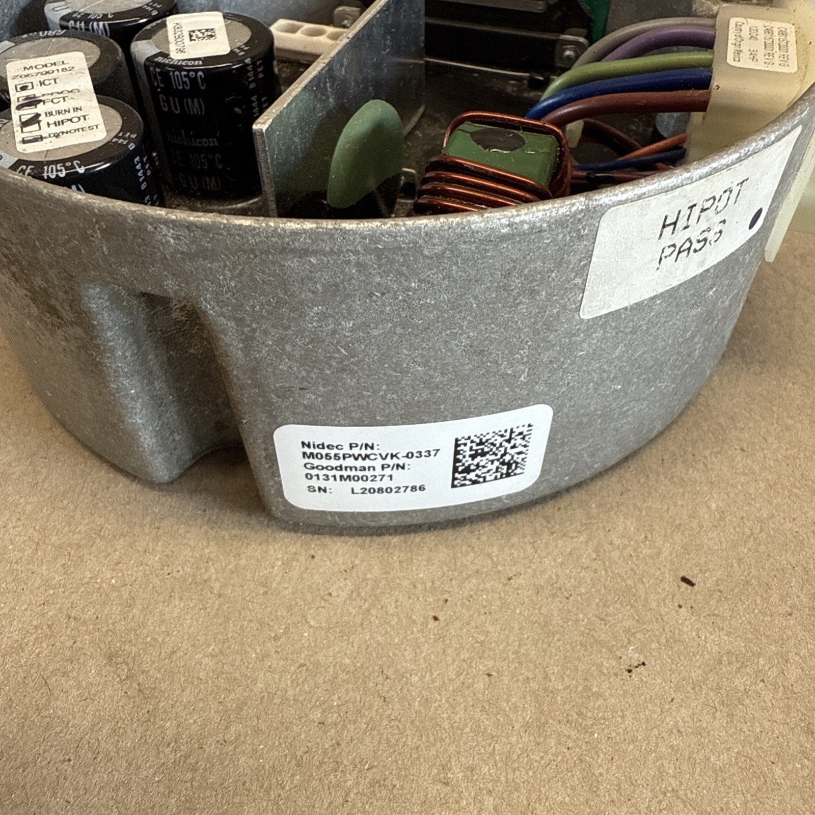 Goodman M055PWCVK-0337 Programmable ECM Module ONLY 0131M00271 CW LE E377