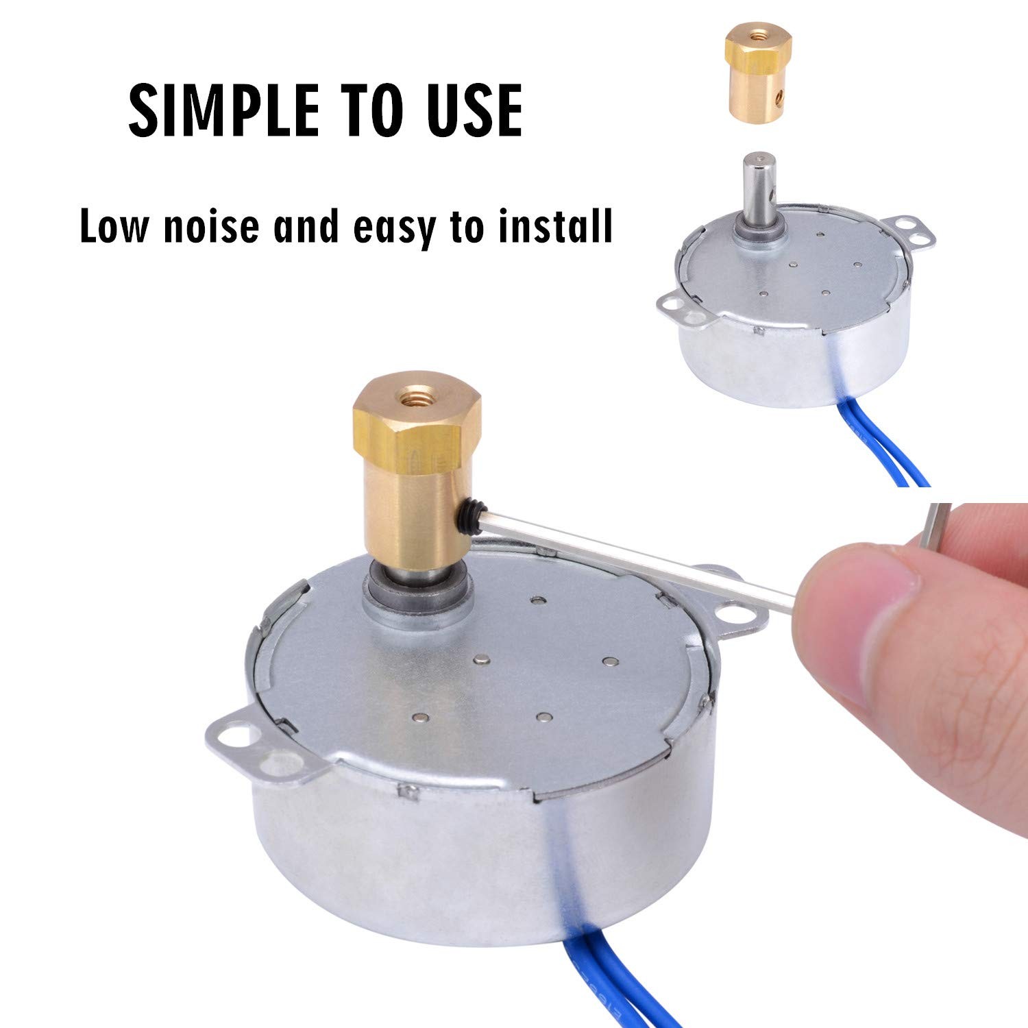 Synchronous Synchron Motor Tumbler Motors with 7mm Flexible Coupling 5-6RPM