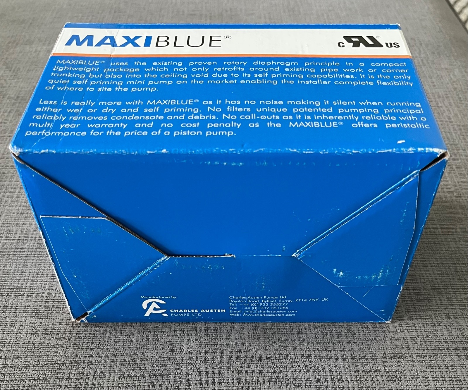 Blue Diamond MaxiBlue Rotary Diaphragm Condensate Pump 3.7 G/H 23ft Head