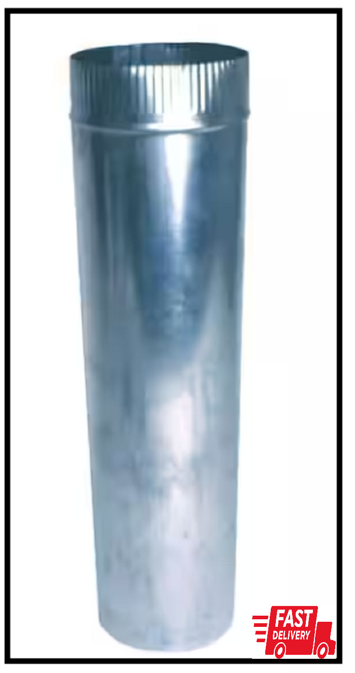 6 In. X 24 In. 26 Gauge round Metal Duct Pipe