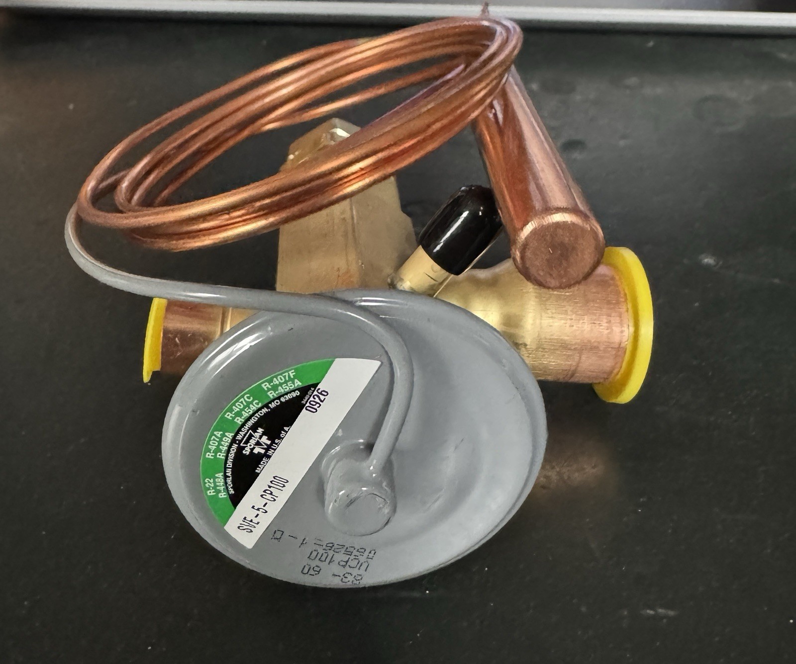 Sporlan SVE-5-CP100 Thermostatic Expansion Valve w/ 60 in Capillary Tube