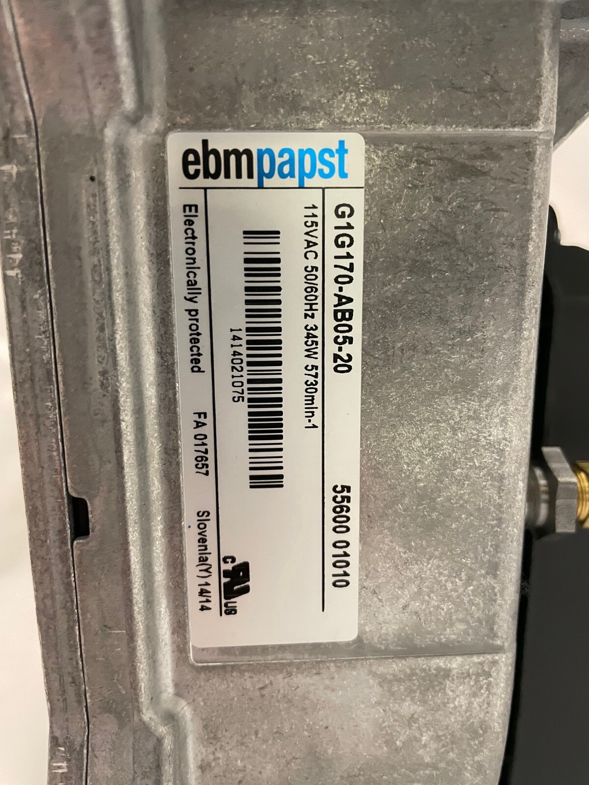 ebm-papst R2E225-RA40-21 Centrifugal Fan