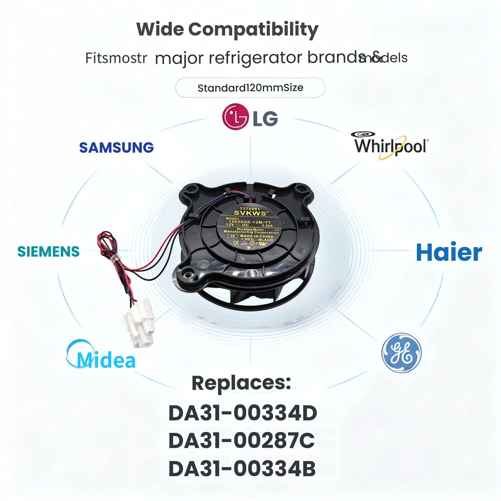 SVKWS for Da31-00334d,da31 3pin-black
