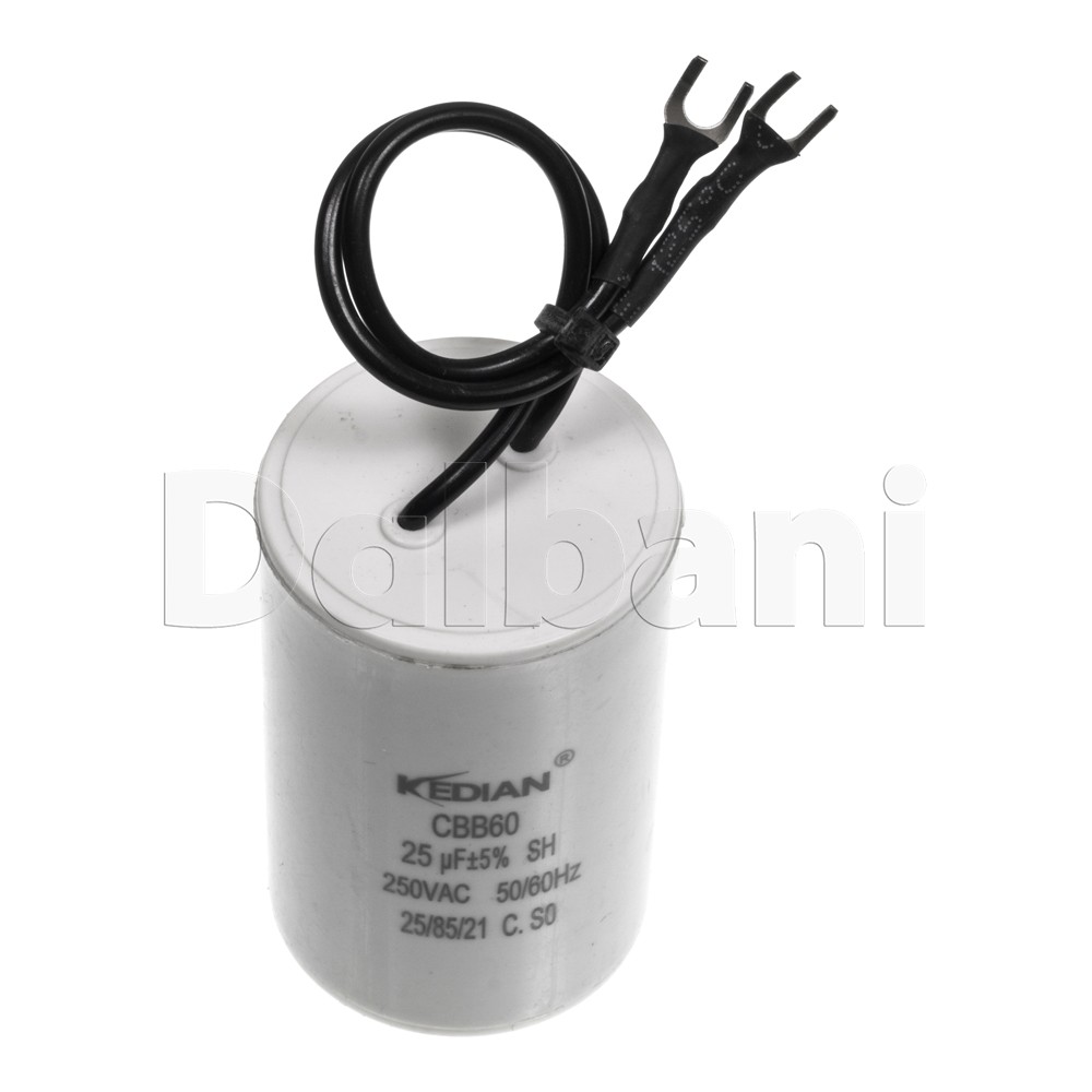 New 25UF 250VAC Wire Motor Run Capacitor CBB60 50/60HZ HVAC 25/85/21 42X65 25MFD