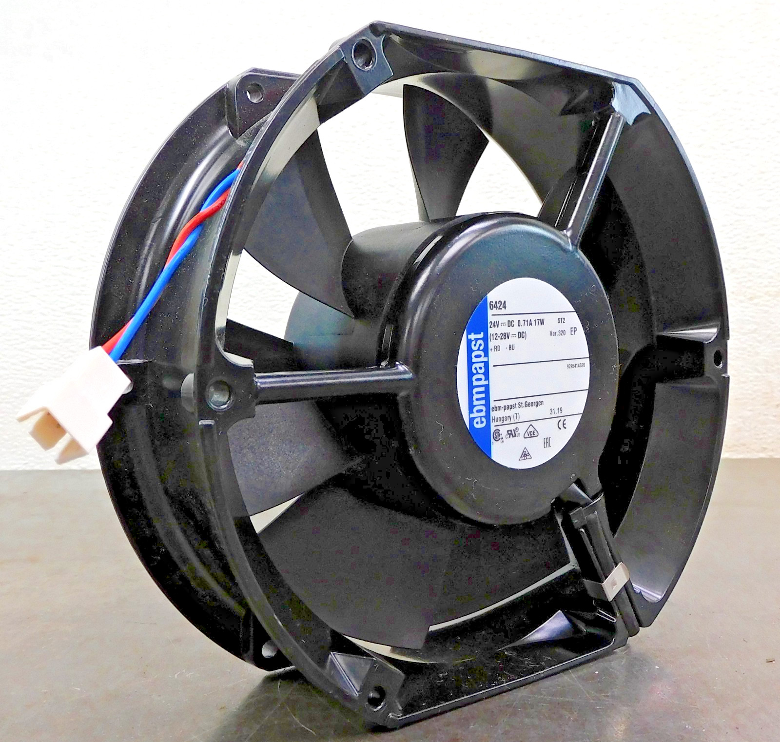 Ebm Papst 6424 Cooling Axial Fan 24V DC 3400 RPM 18W