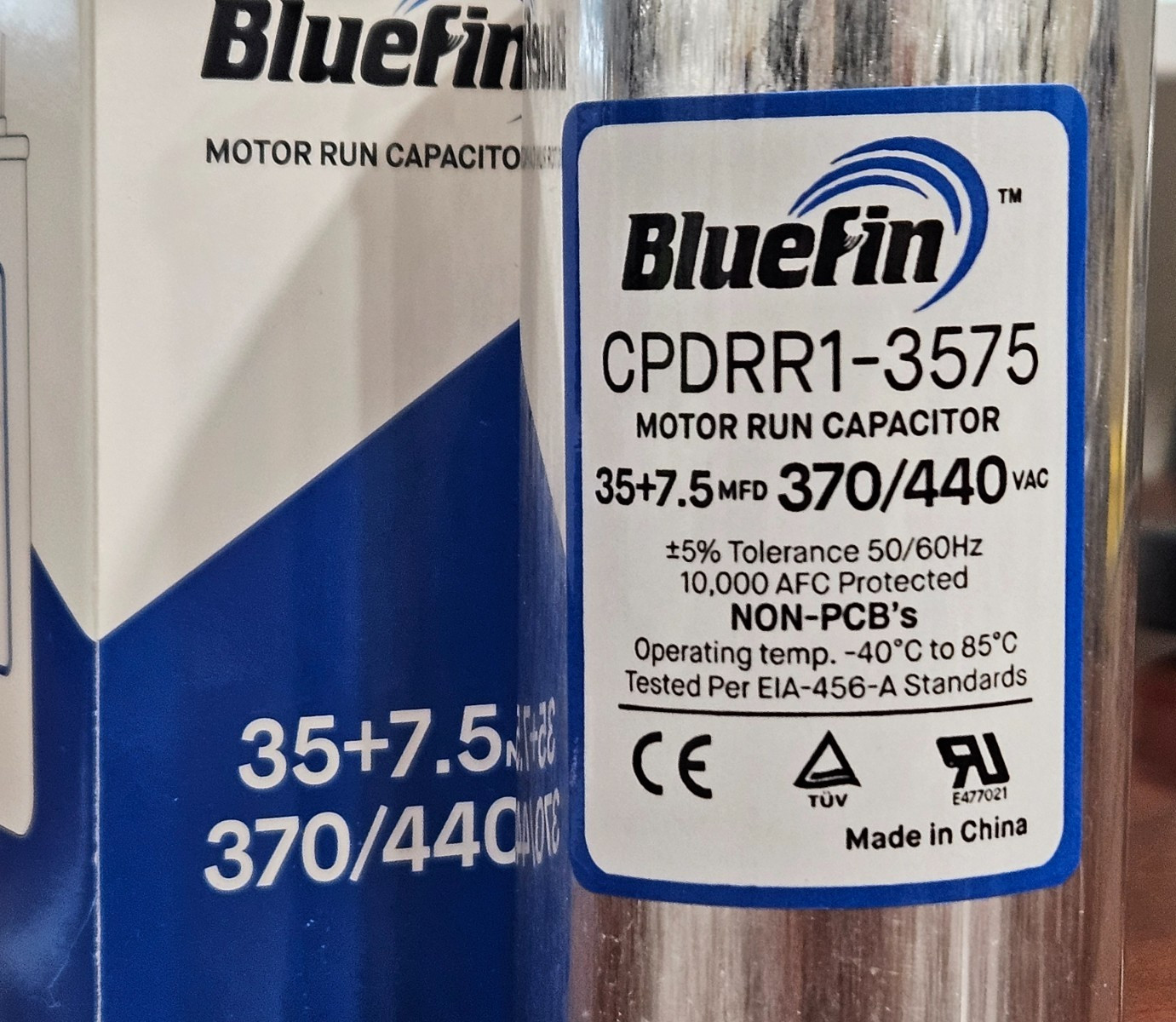 35/7.5 35/7.5 uF MFD 370/440V 440 VAC HVAC Universal Dual Run Capacitor HVAC AC