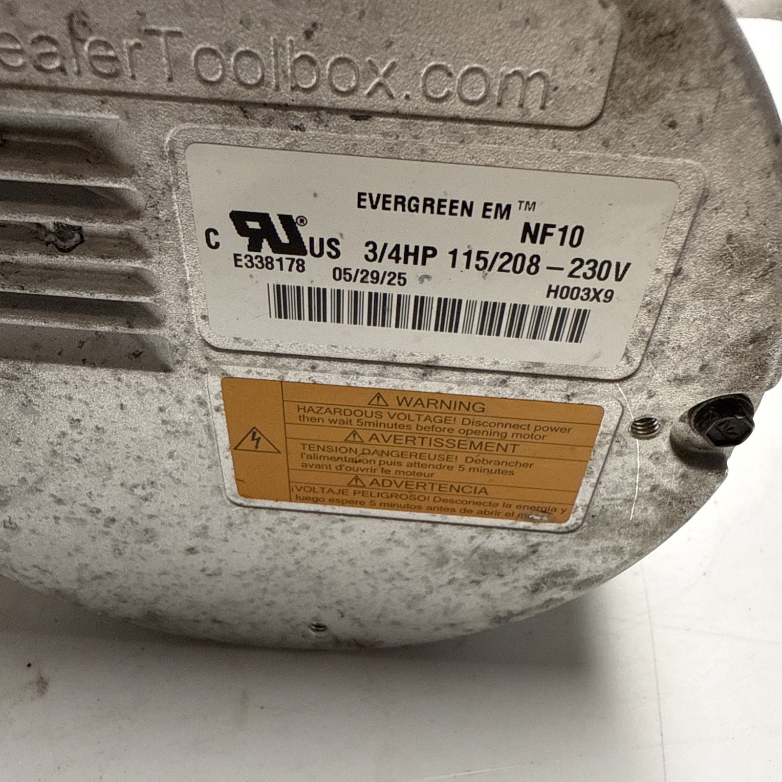 Genteq evergreen 5SCA39KLP8024G NF10 3/4 HP