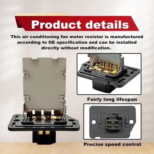 Blower Motor Resistor Compatible with Elantra Sonata Optima Sedona Forte Koup Fo