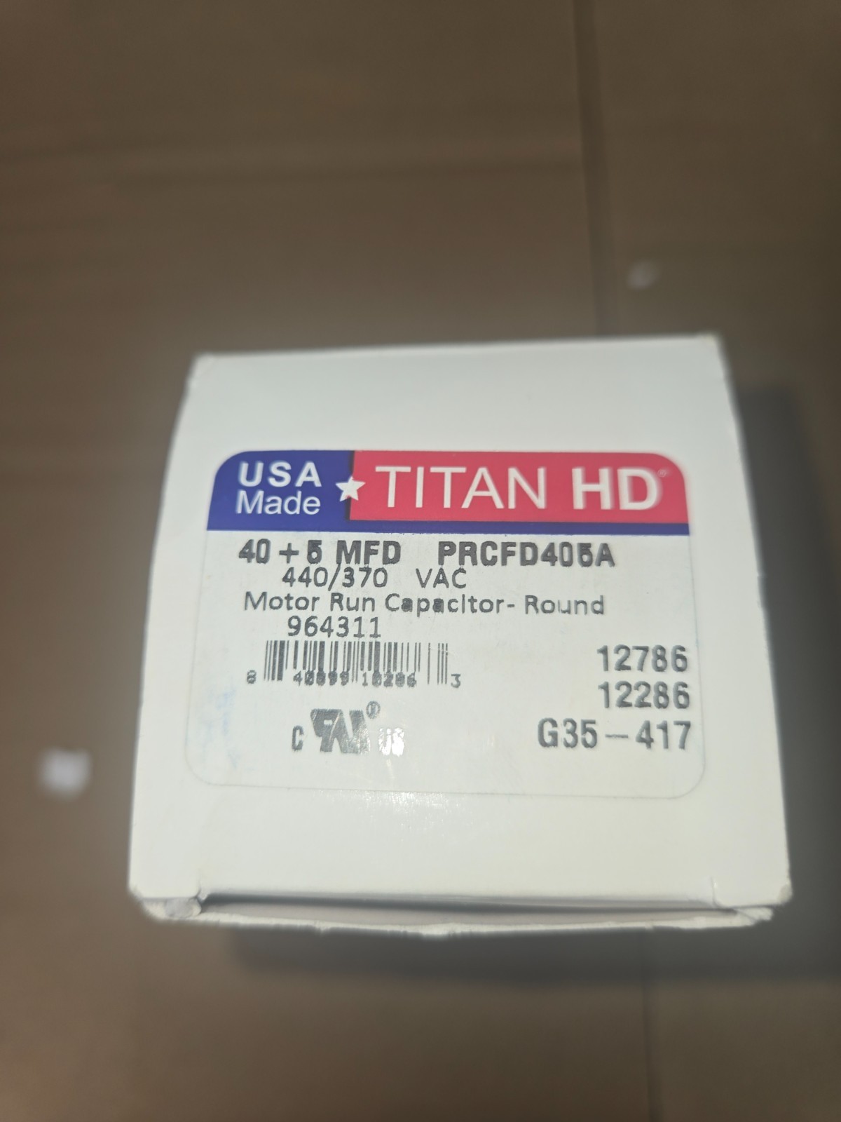 Titan HD Heavy Duty Dual Motor Run Capacitor (Part # PRCFD405A)