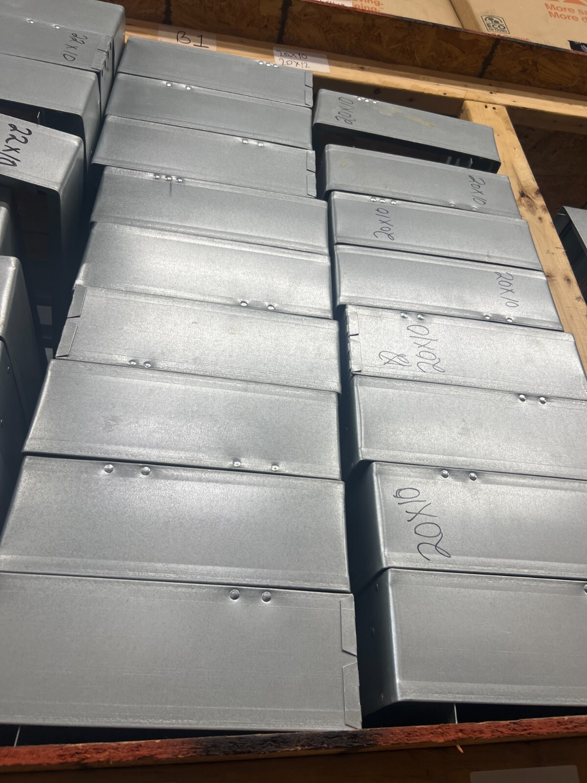 Galvanized HVAC Damper 20×10 – Sheet Metal Duct