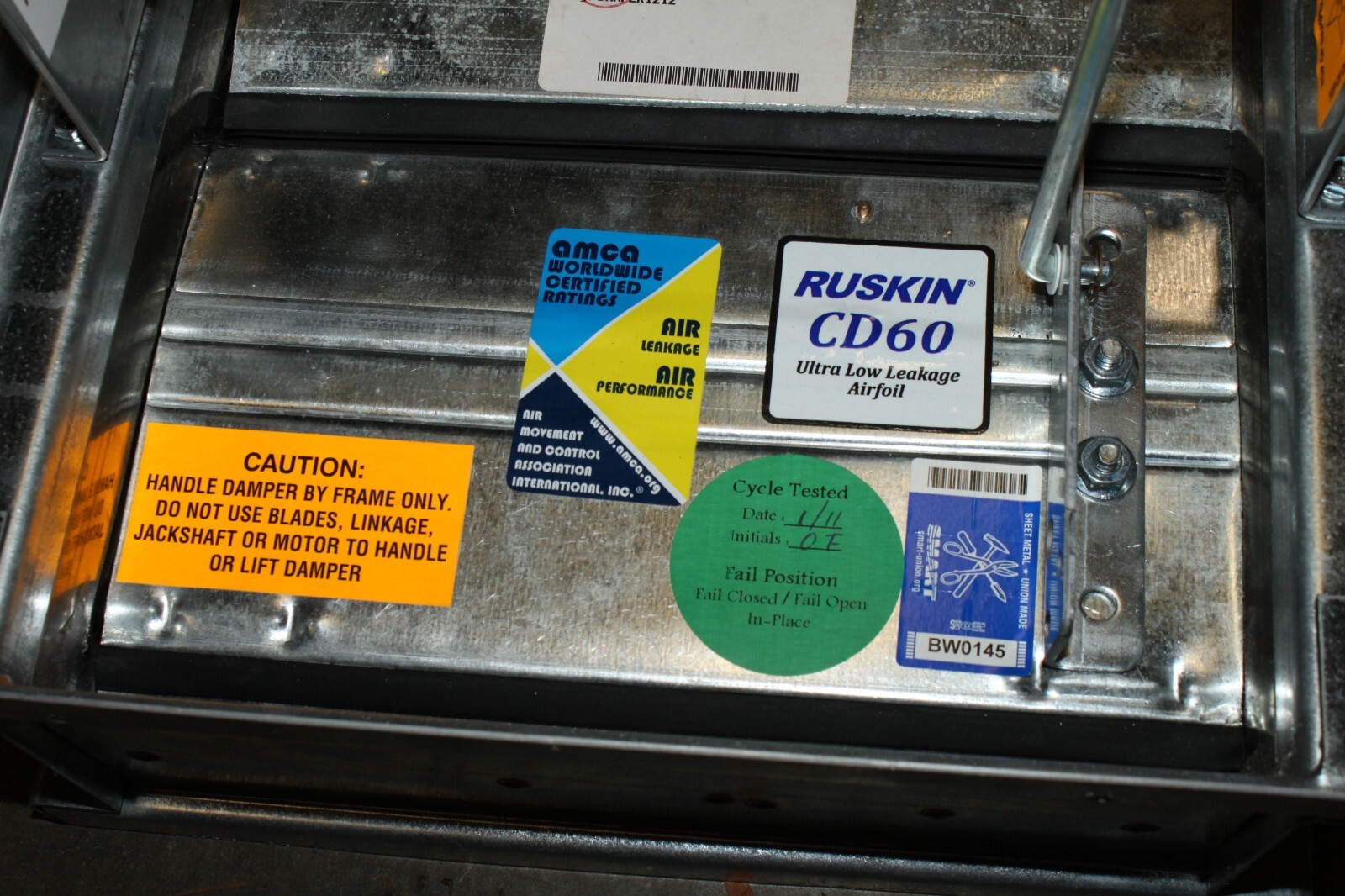 Ruskin CD60 12″x12″ Control Damper Vent