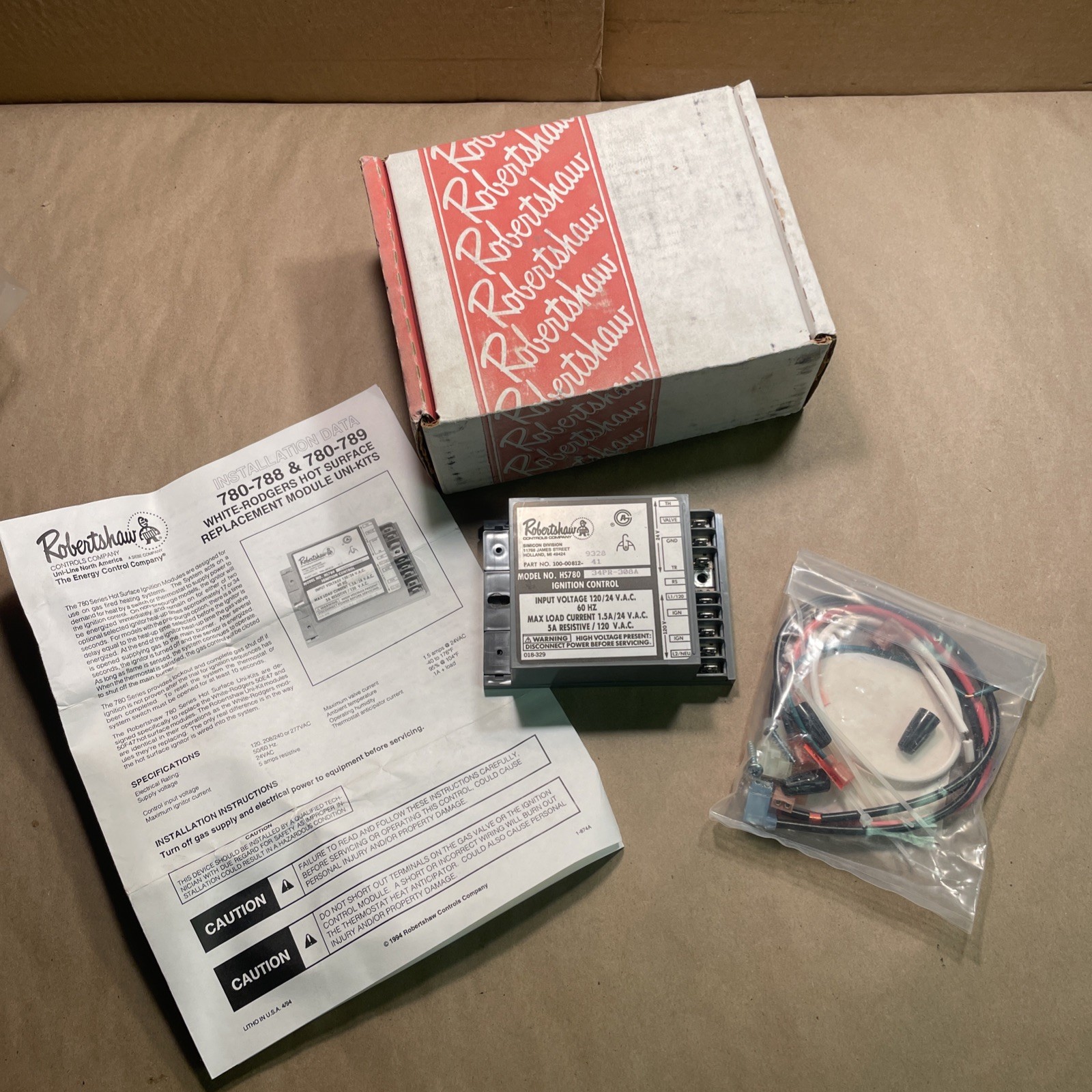 Robertshaw 780-789 Uni-Kit Replacement ICB HS780-34PR-308A Ignition Control NEW