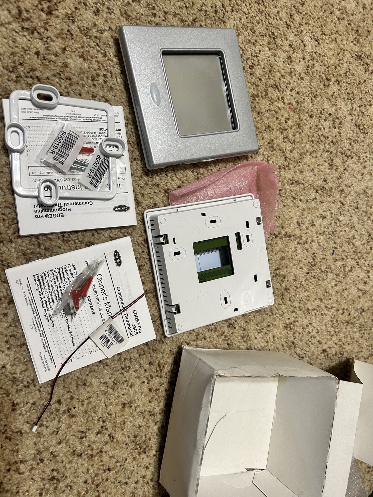 Carrier Edge Pro Prg 2-Stage Programmable Thermostat