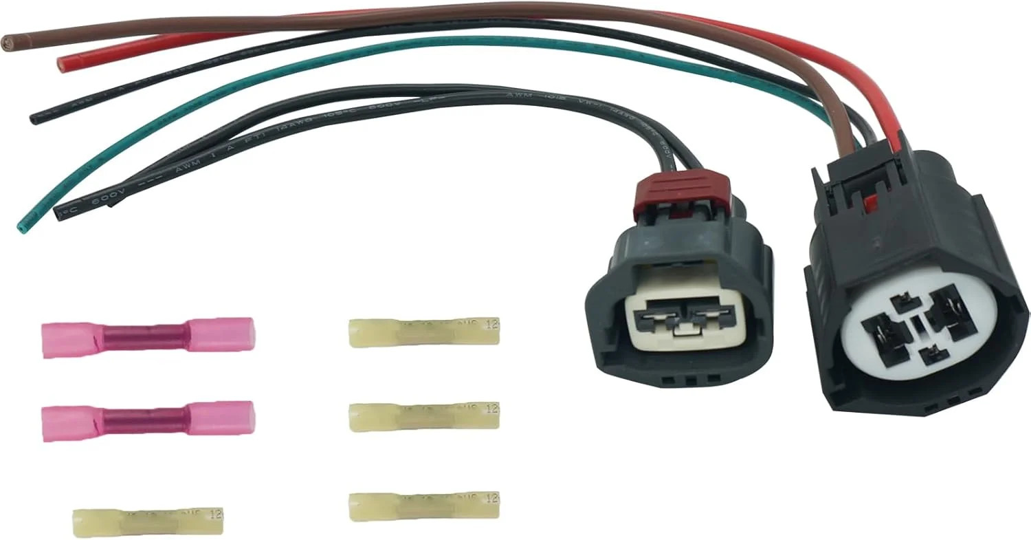 Cooling Fan Radiator Control Relay Module Connector Pigtail Wiring Harness Plug