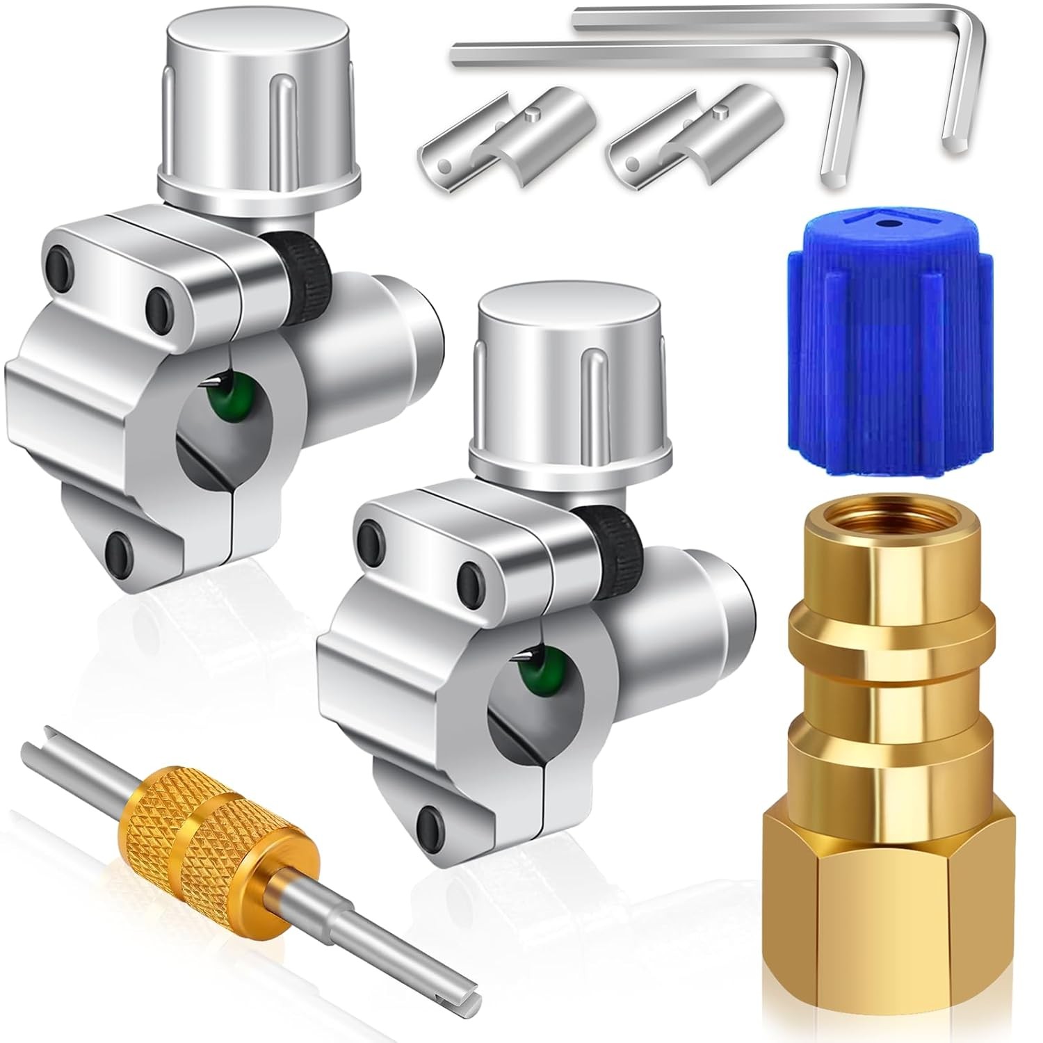 Refrigerator Piercing Valve Bullet Piercing Valve Brass Low Side Refrigeration