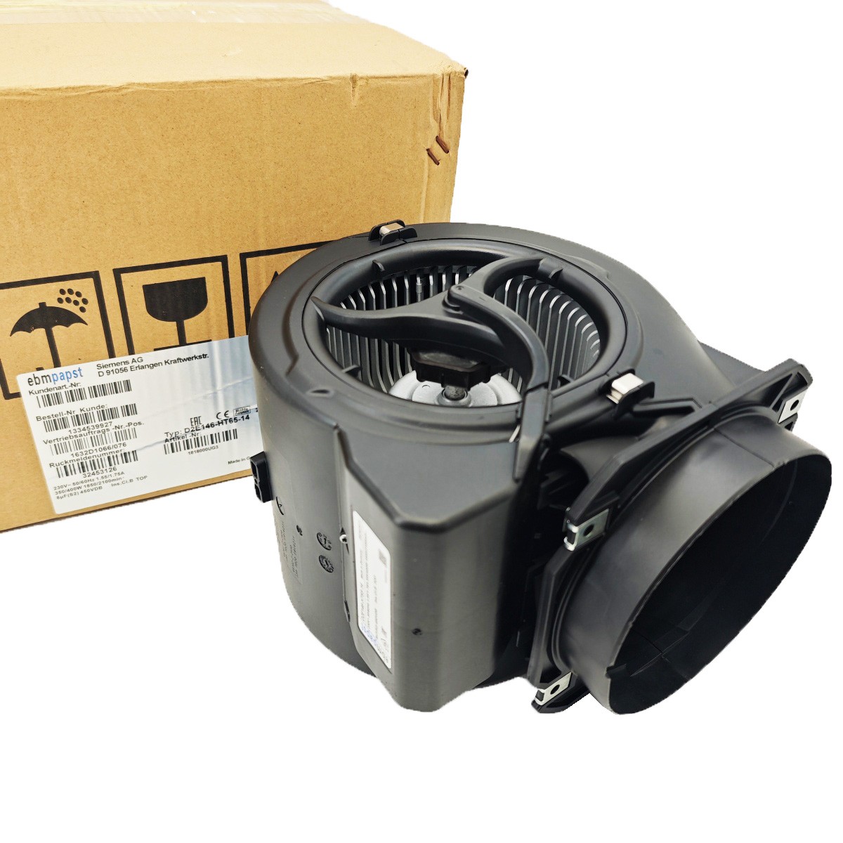New Cooling fan 230V 50/60Hz 1.55/175A 3.55/400W For ebmpapst D2E146-HT65-14