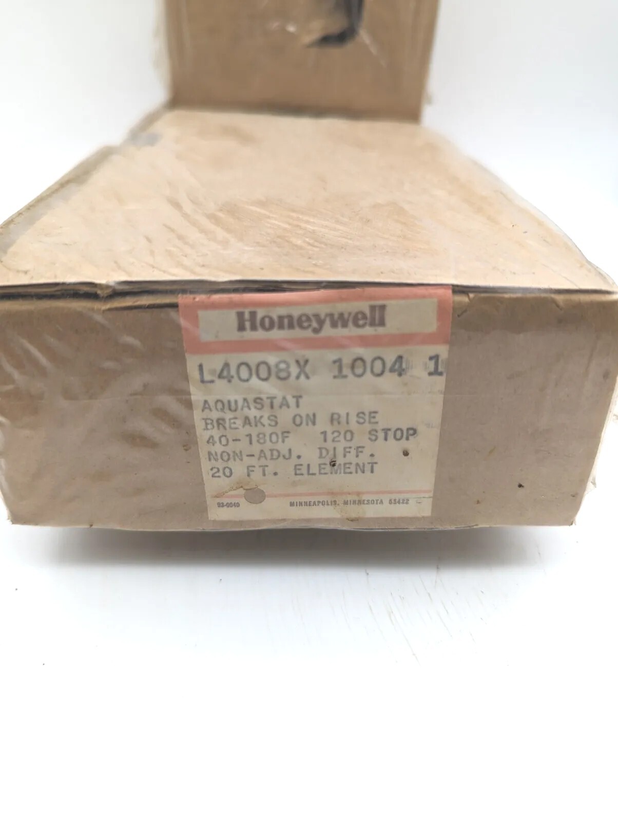 Honeywell L4008X 1004 Aquastat Controller NEW IN BOX