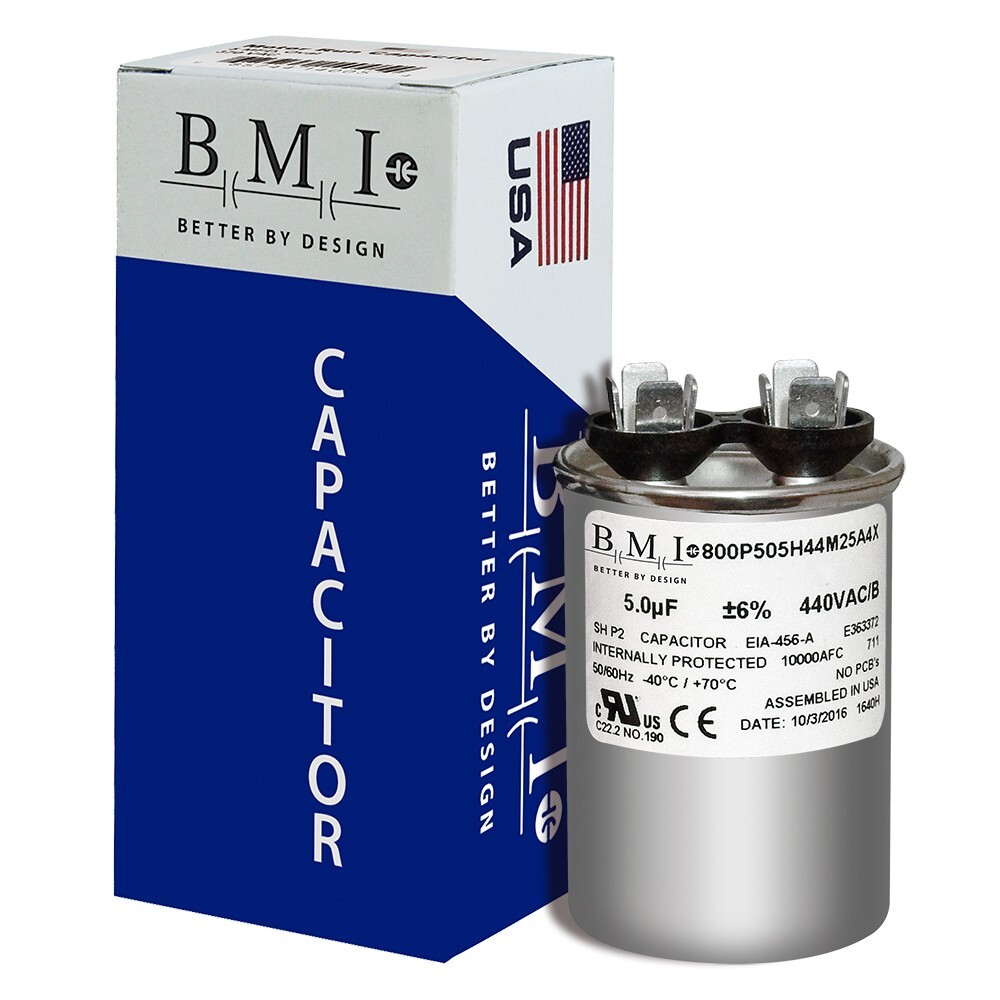 USA 5 uf/MFD 370-440 VAC volts Round Run Capacitor 50/60 Hz – Lot-1