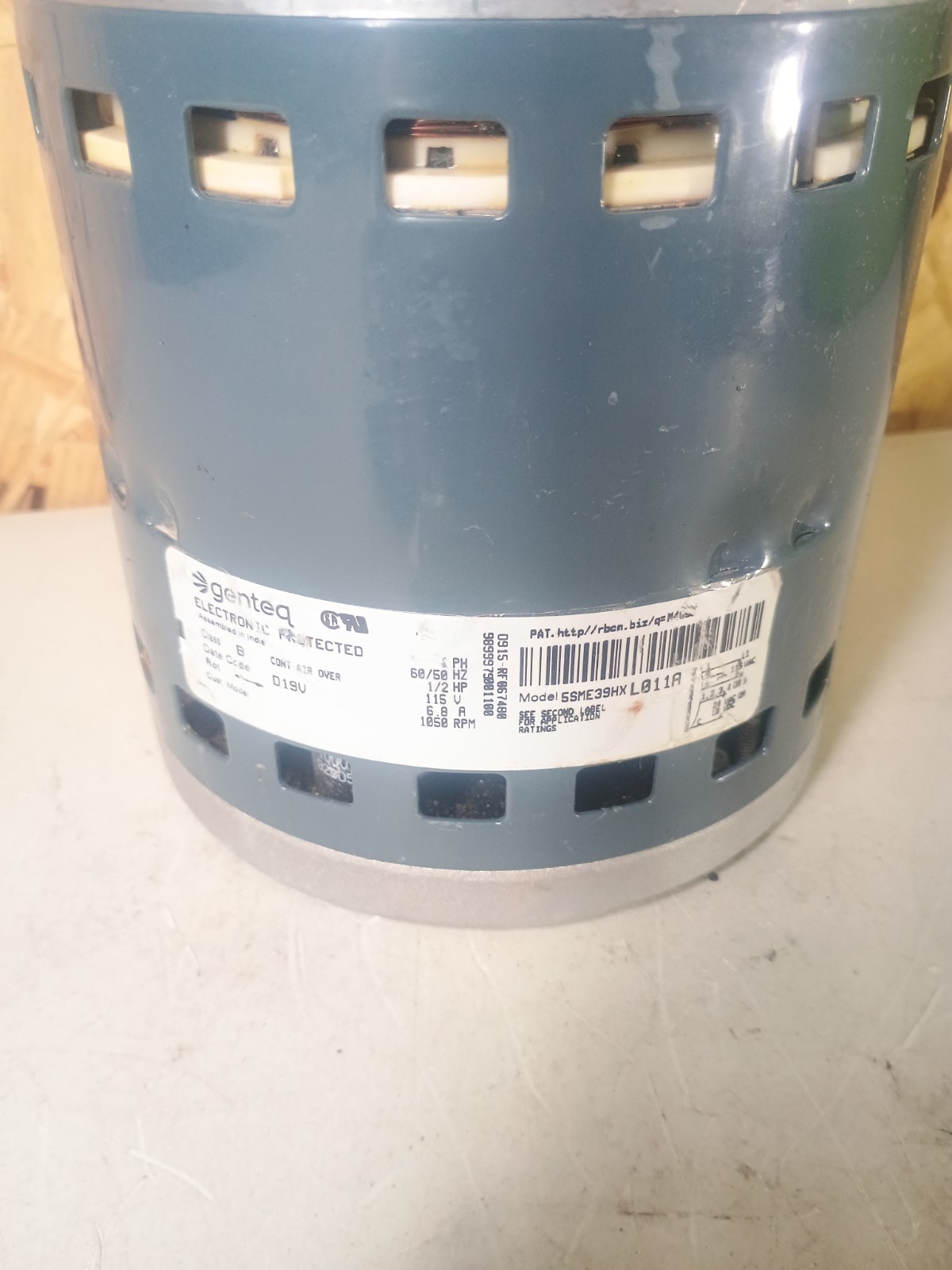 Genteq 607363-01 81W32 10B05 5SME39HXL011A 1/2HP ECM Blower Motor used #ME360