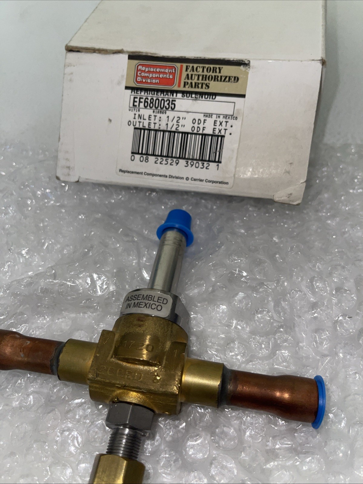 Carrier – EF680035 Solenoid Valve 1/2” x 1/2” ODF
