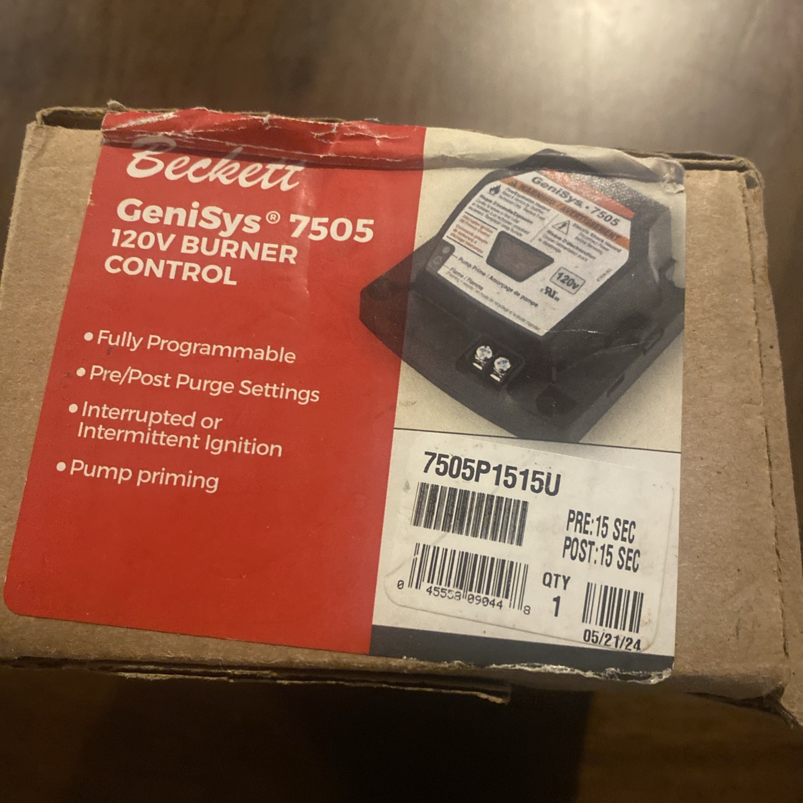 BECKETT GeniSys 7505 120-Volt Oil Burner Control – 7505P1515U