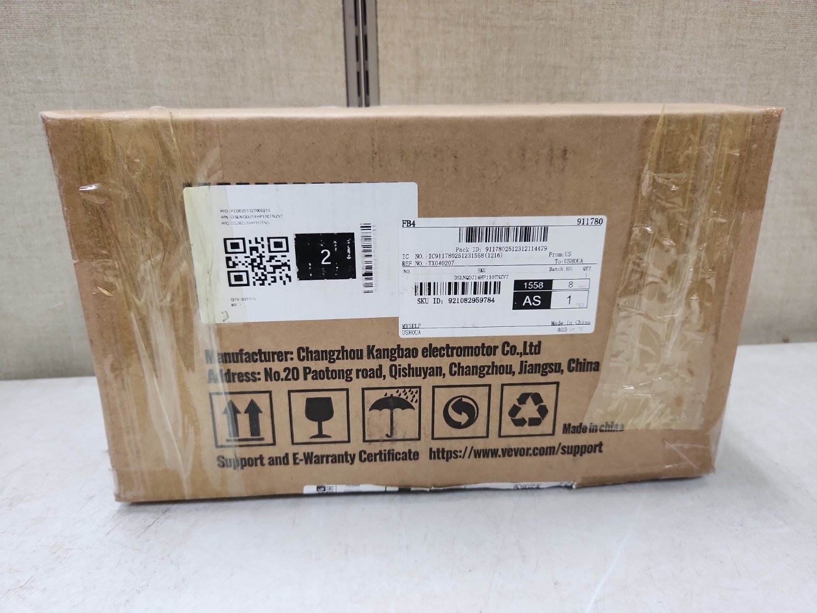 NEW Vevor Condenser Fan Motor with Capacitor 1/4 HP 825rpm 208-230V CW/CCW…