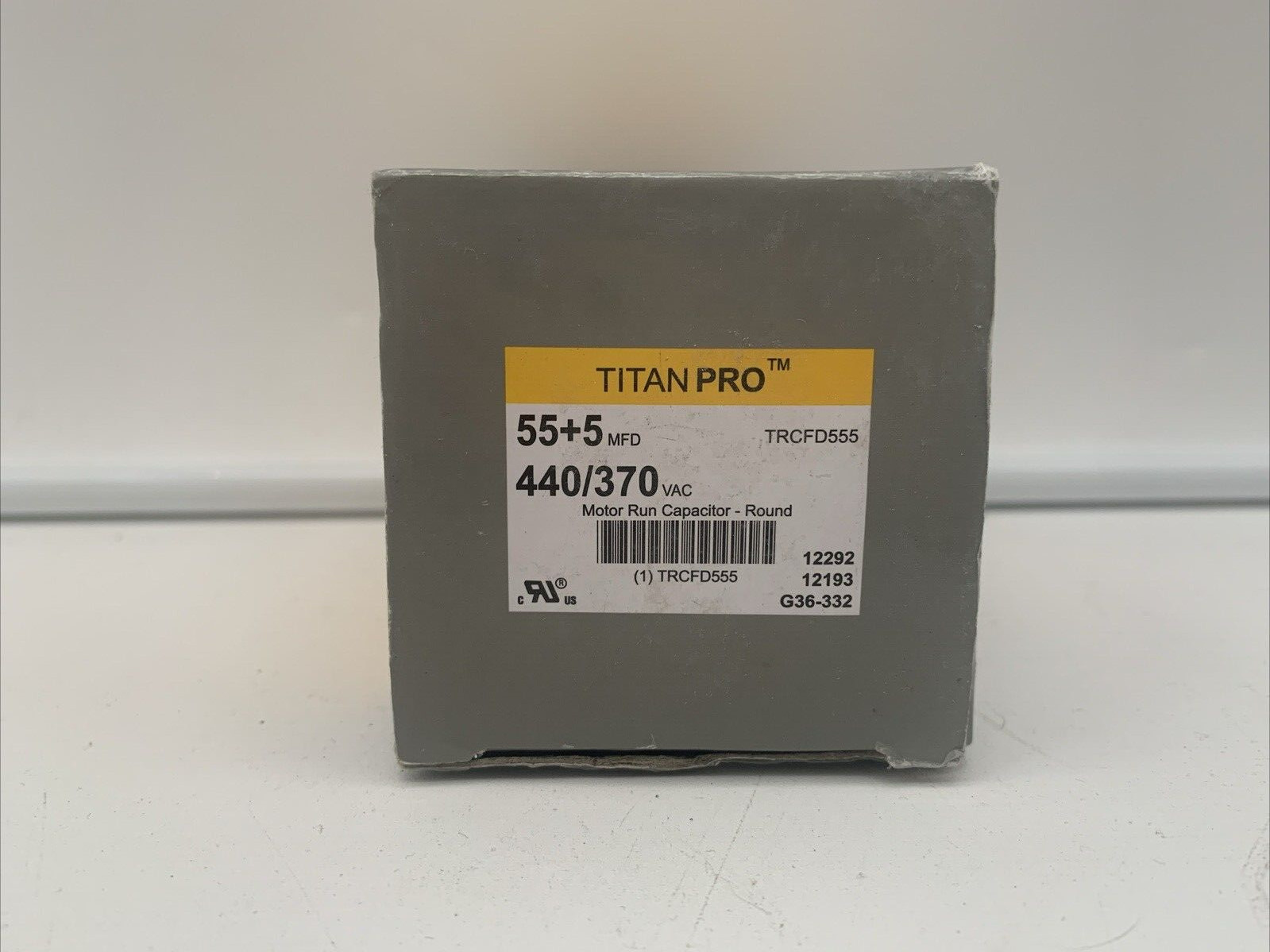 Titan Pro TRCFD555 55+5 MFD 440 370V Round Motor Run Capacitor
