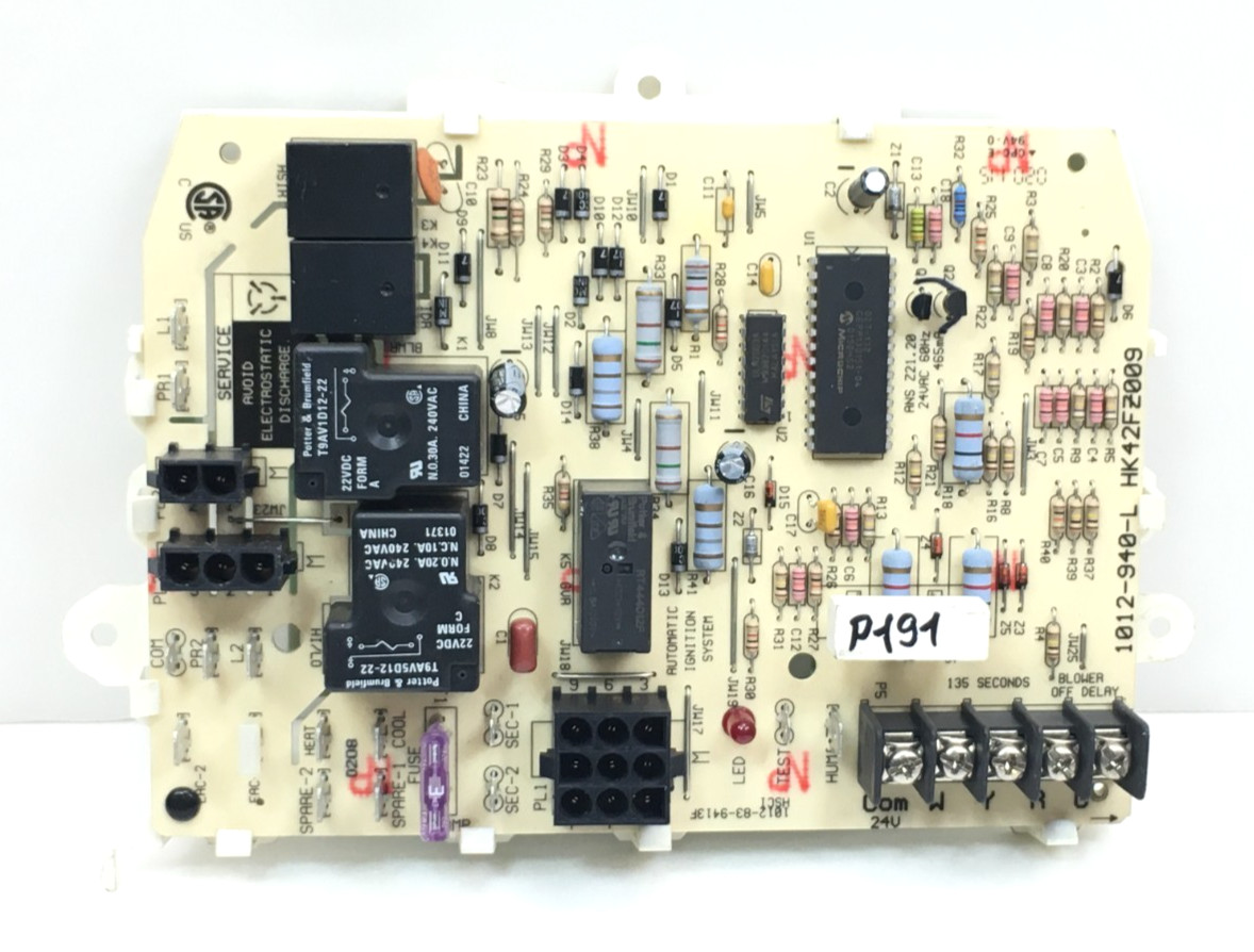 Carrier Bryant 1012-940-L Furnace Control Circuit Board HK42FZ009 used #P191**
