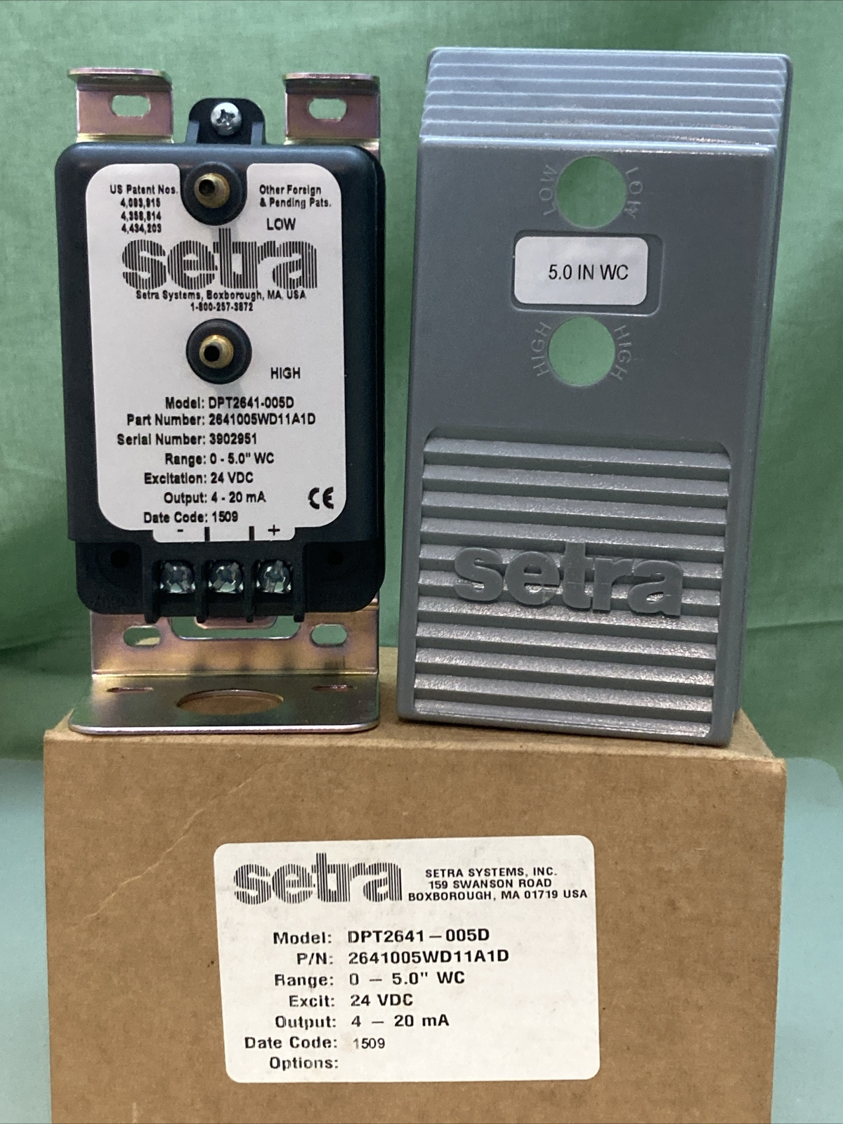 NEW SETRA DPT2641-005D 2641005WB11A1D Pressure Transducer