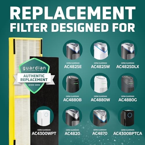 GermGuardian HEPA Air Purifier Replacement Filter, Removes 99.97% Pollutants